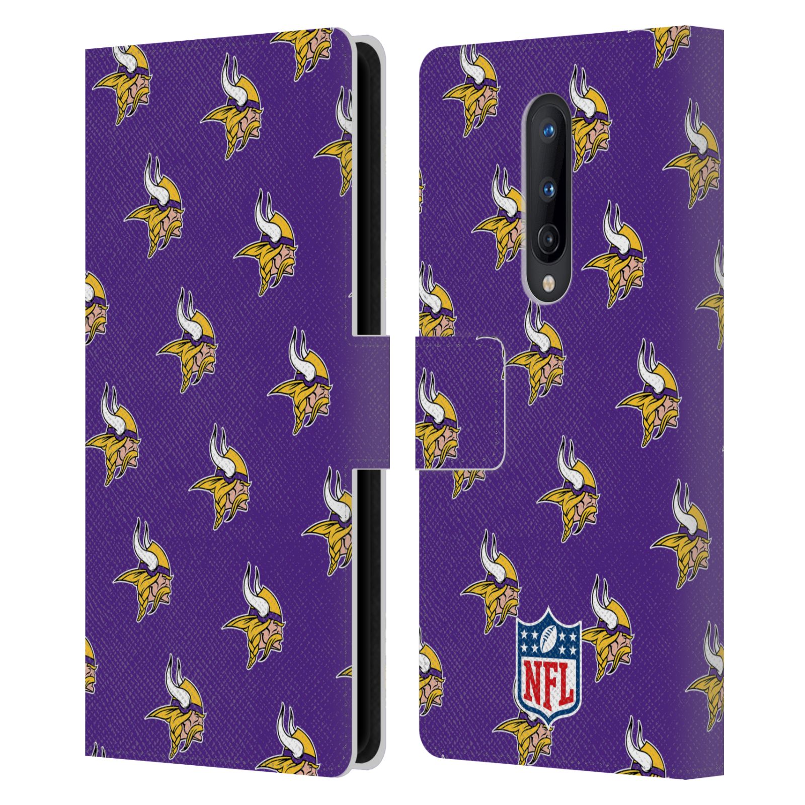 NFL MINNESOTA VIKINGS ARTWORK LEATHER BOOK WALLET CASE FOR BLACKBERRY ONEPLUS - Picture 9 of 10