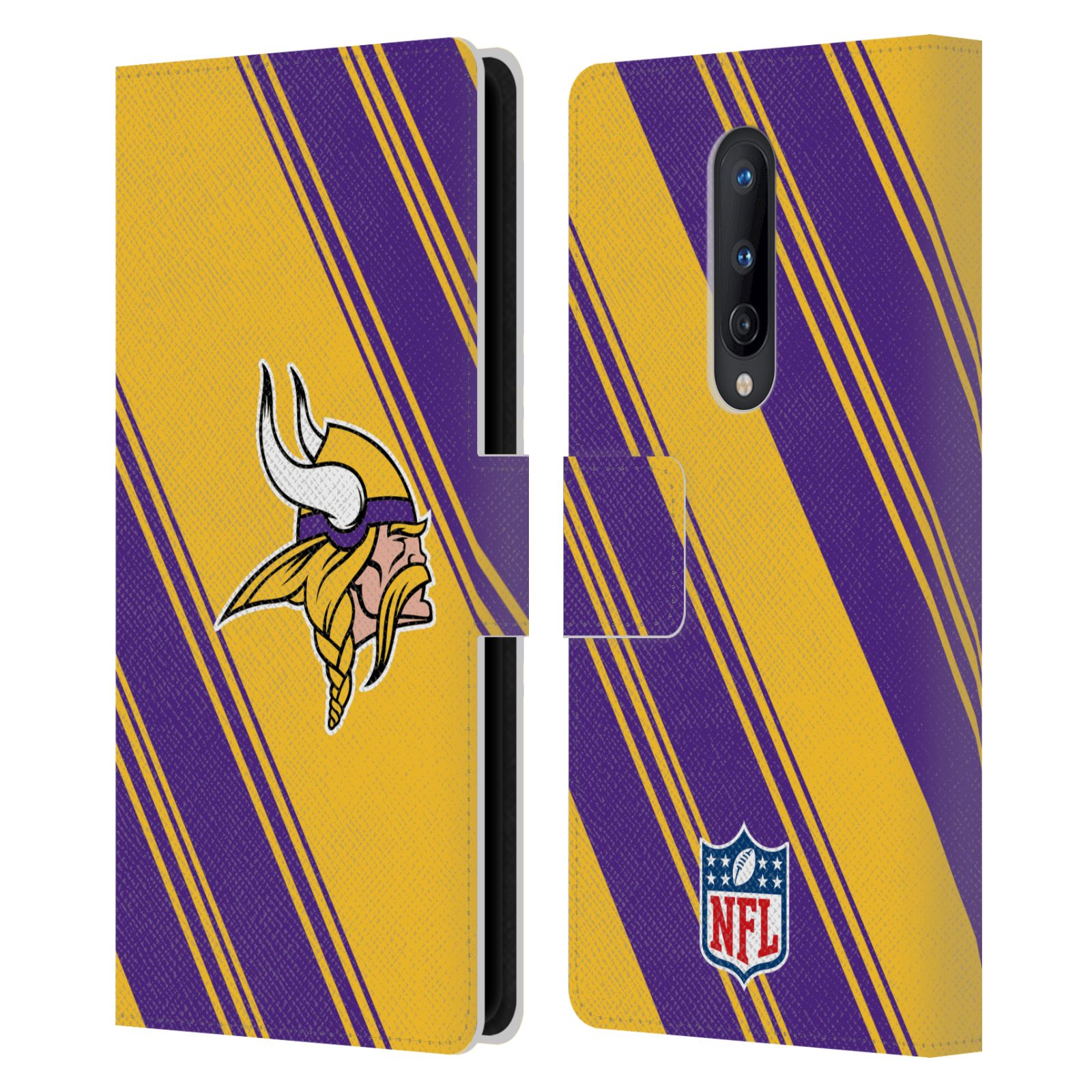 NFL MINNESOTA VIKINGS ARTWORK LEATHER BOOK WALLET CASE FOR BLACKBERRY ONEPLUS - Picture 10 of 10