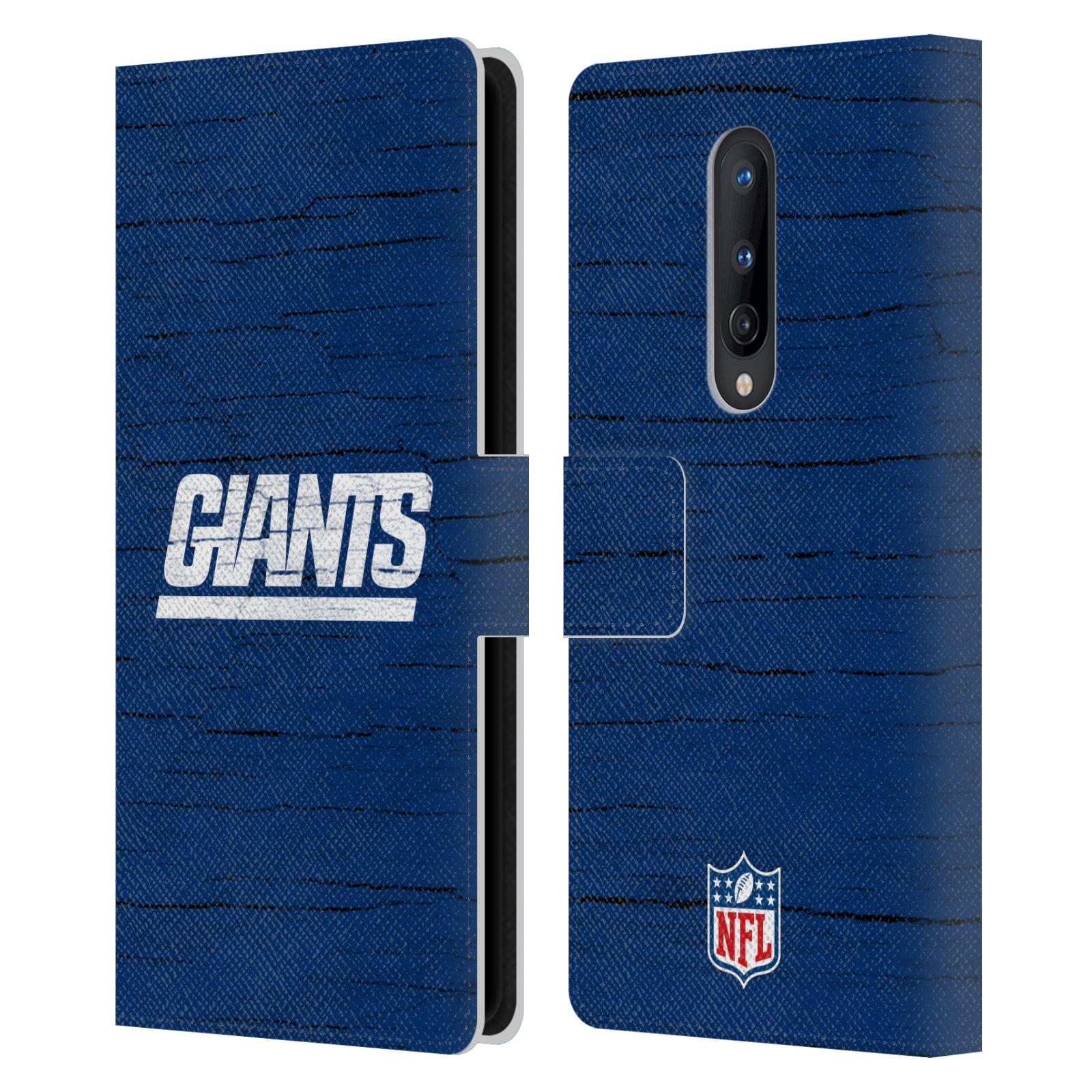 OFFICIAL NFL NEW YORK GIANTS LOGO LEATHER BOOK WALLET CASE FOR ONEPLUS PHONES - Picture 9 of 13