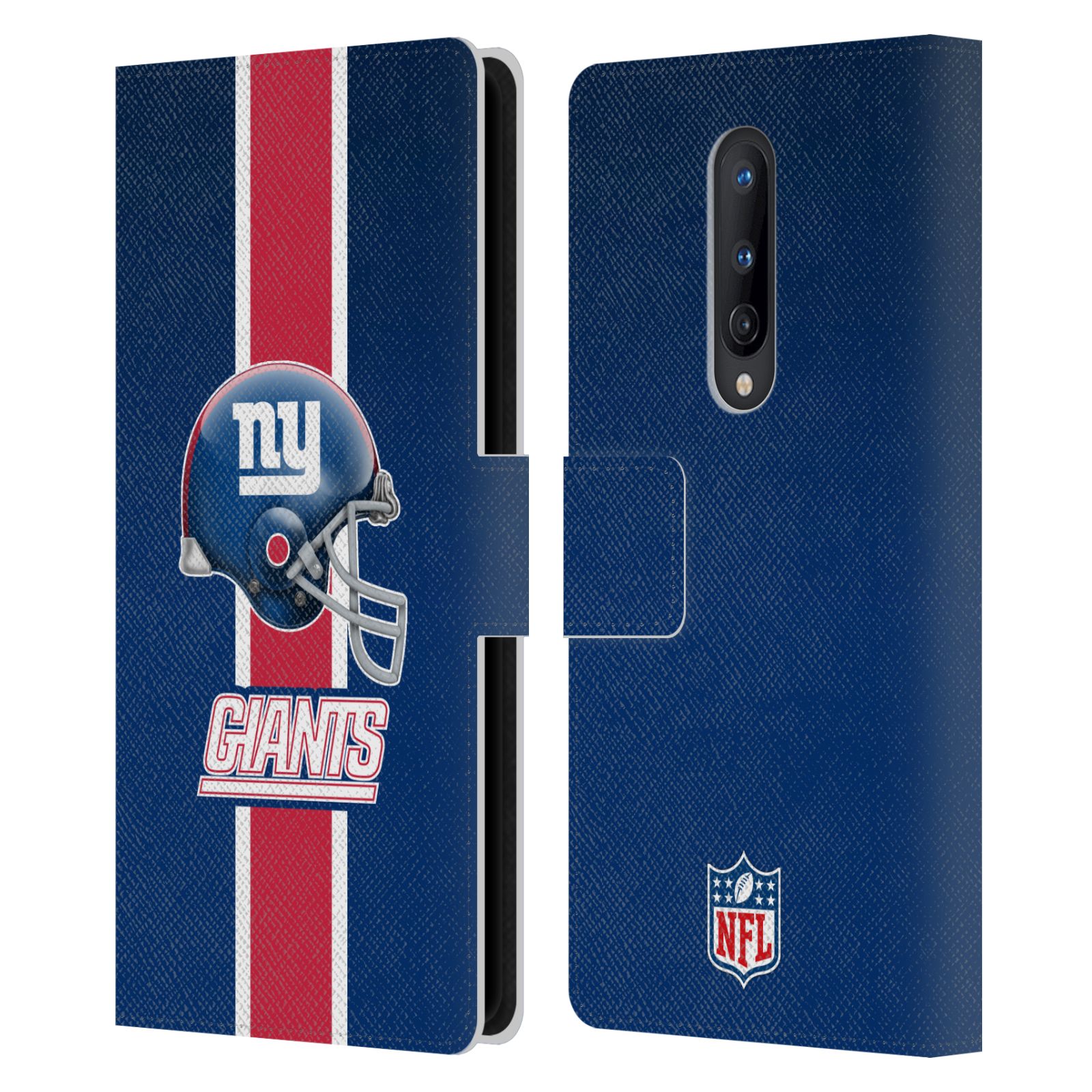 OFFICIAL NFL NEW YORK GIANTS LOGO LEATHER BOOK WALLET CASE FOR ONEPLUS PHONES - Picture 11 of 13