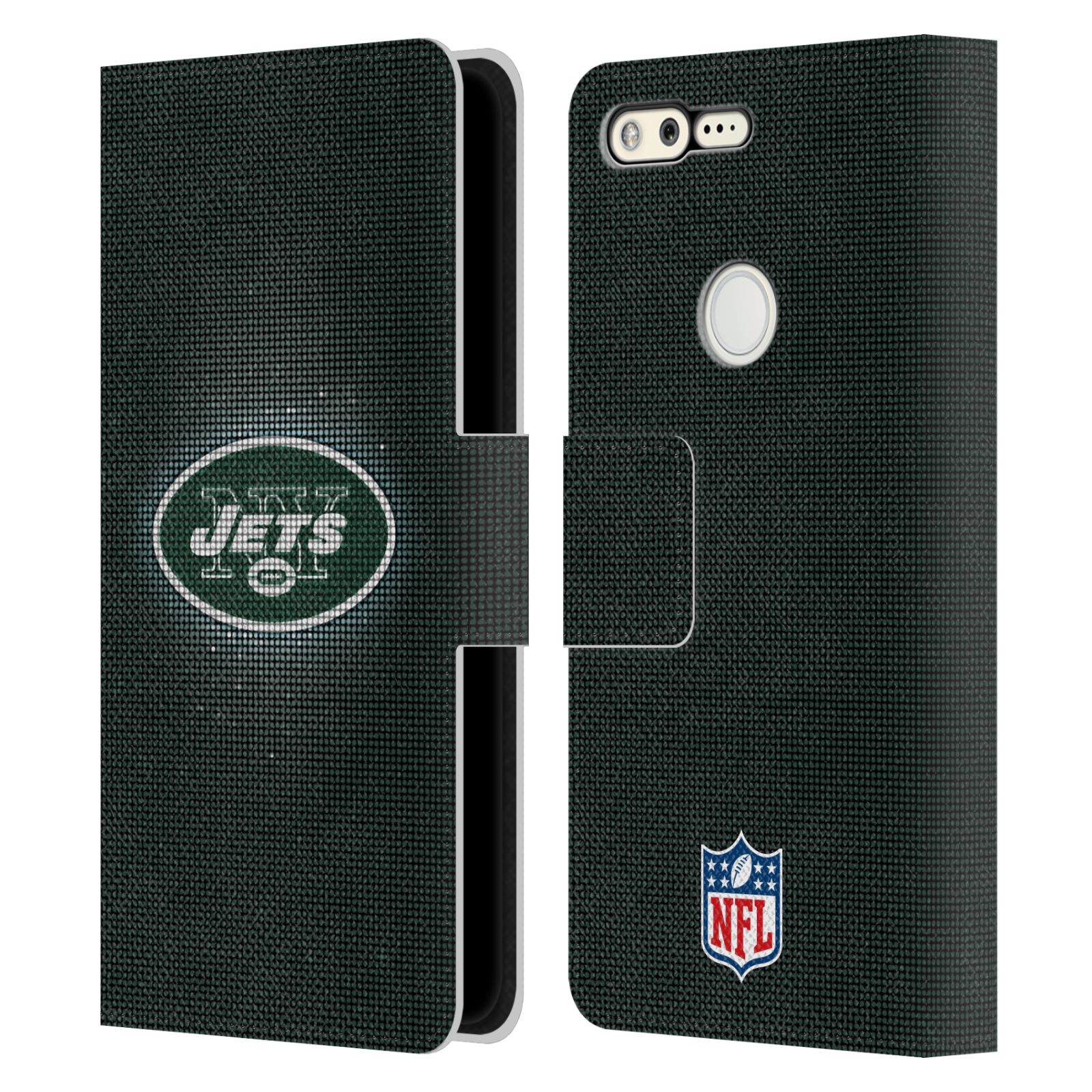 OFFICIAL NFL NEW YORK JETS ARTWORK LEATHER BOOK CASE FOR GOOGLE PHONES - Picture 7 of 10
