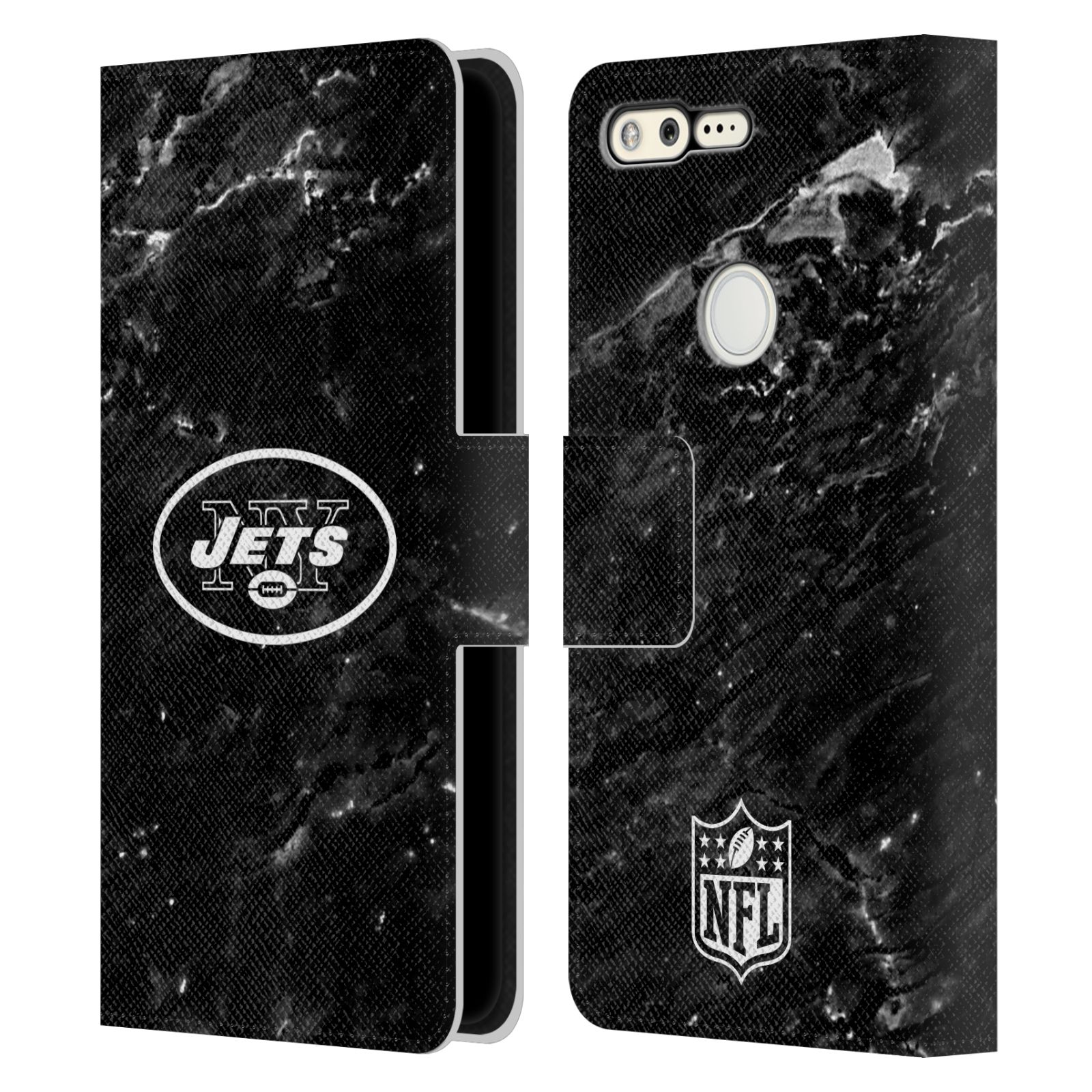 OFFICIAL NFL NEW YORK JETS ARTWORK LEATHER BOOK CASE FOR GOOGLE PHONES - Picture 8 of 10