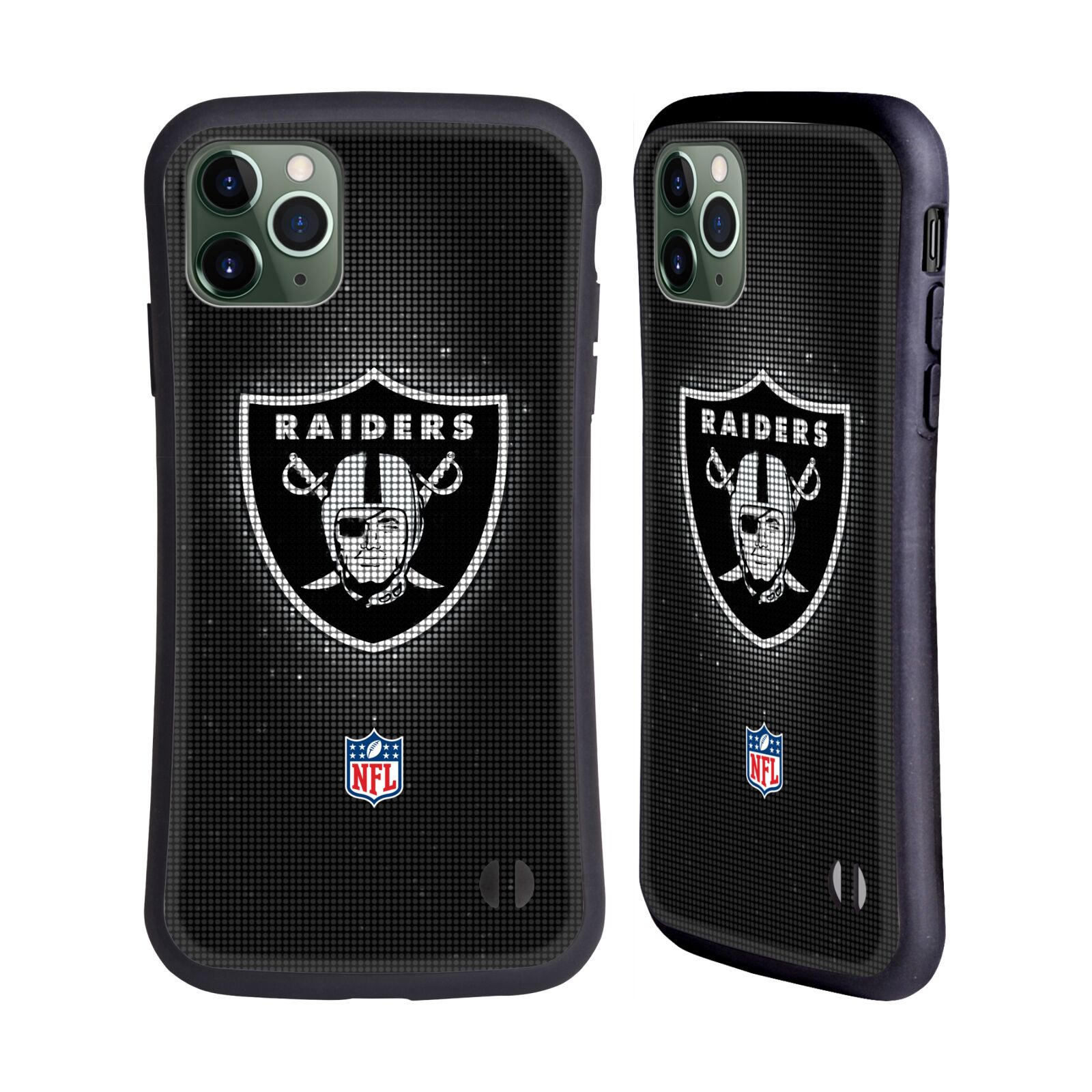 OFFICIAL NFL LAS VEGAS RAIDERS ARTWORK HYBRID CASE FOR APPLE iPHONES PHONES