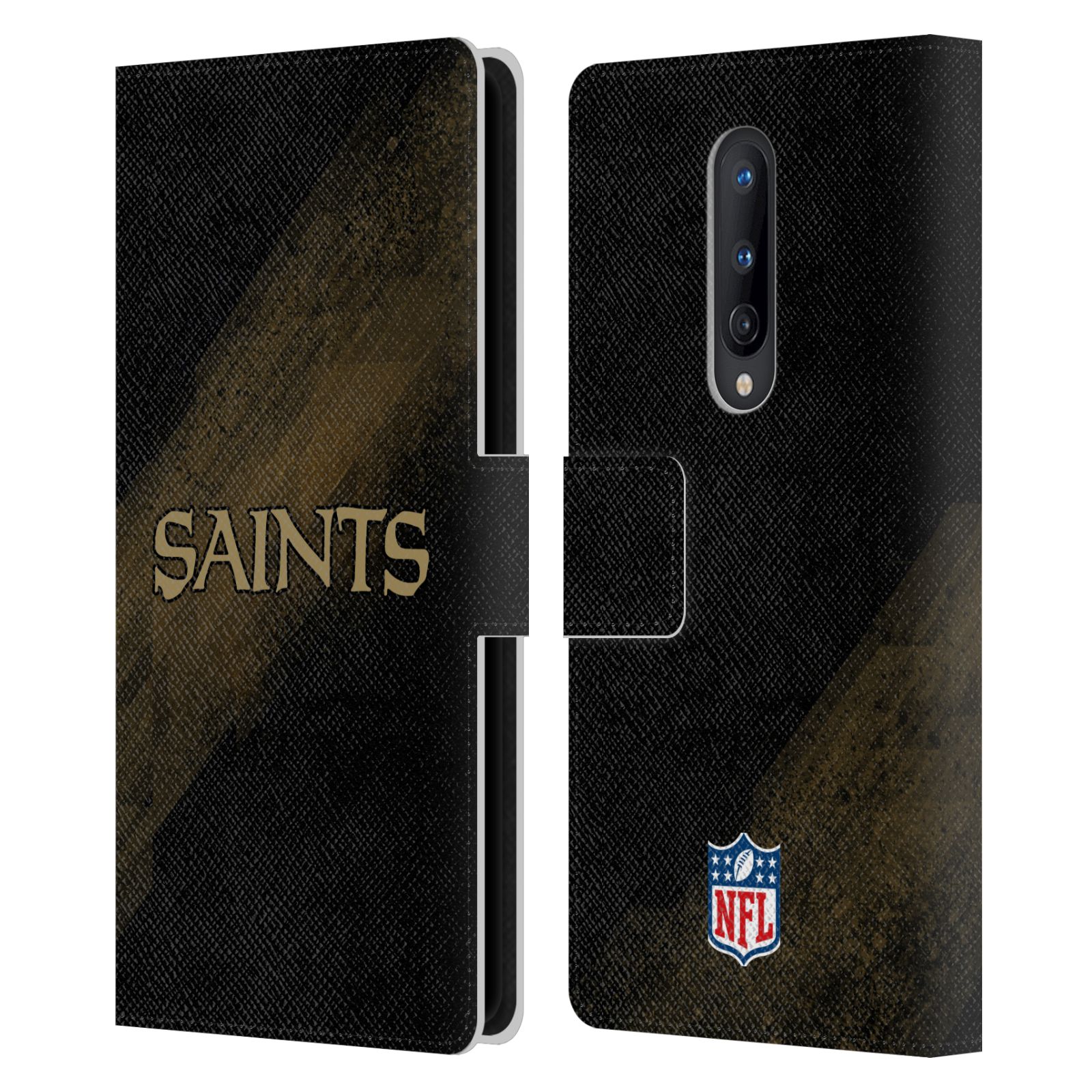 OFFICIAL NFL NEW ORLEANS SAINTS LOGO LEATHER BOOK WALLET CASE FOR ONEPLUS PHONES - Picture 7 of 13
