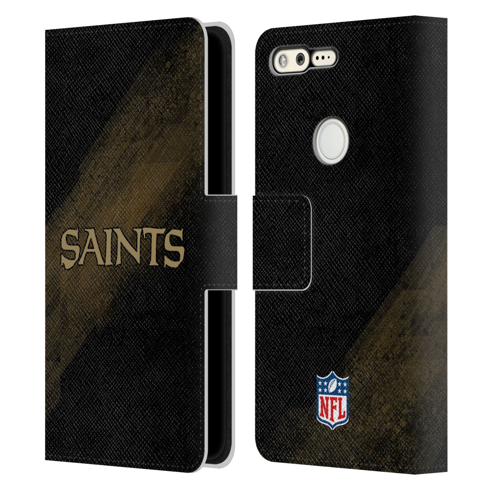 OFFICIAL NFL NEW ORLEANS SAINTS LOGO LEATHER BOOK CASE FOR GOOGLE PHONES - 第 7/13 張圖片