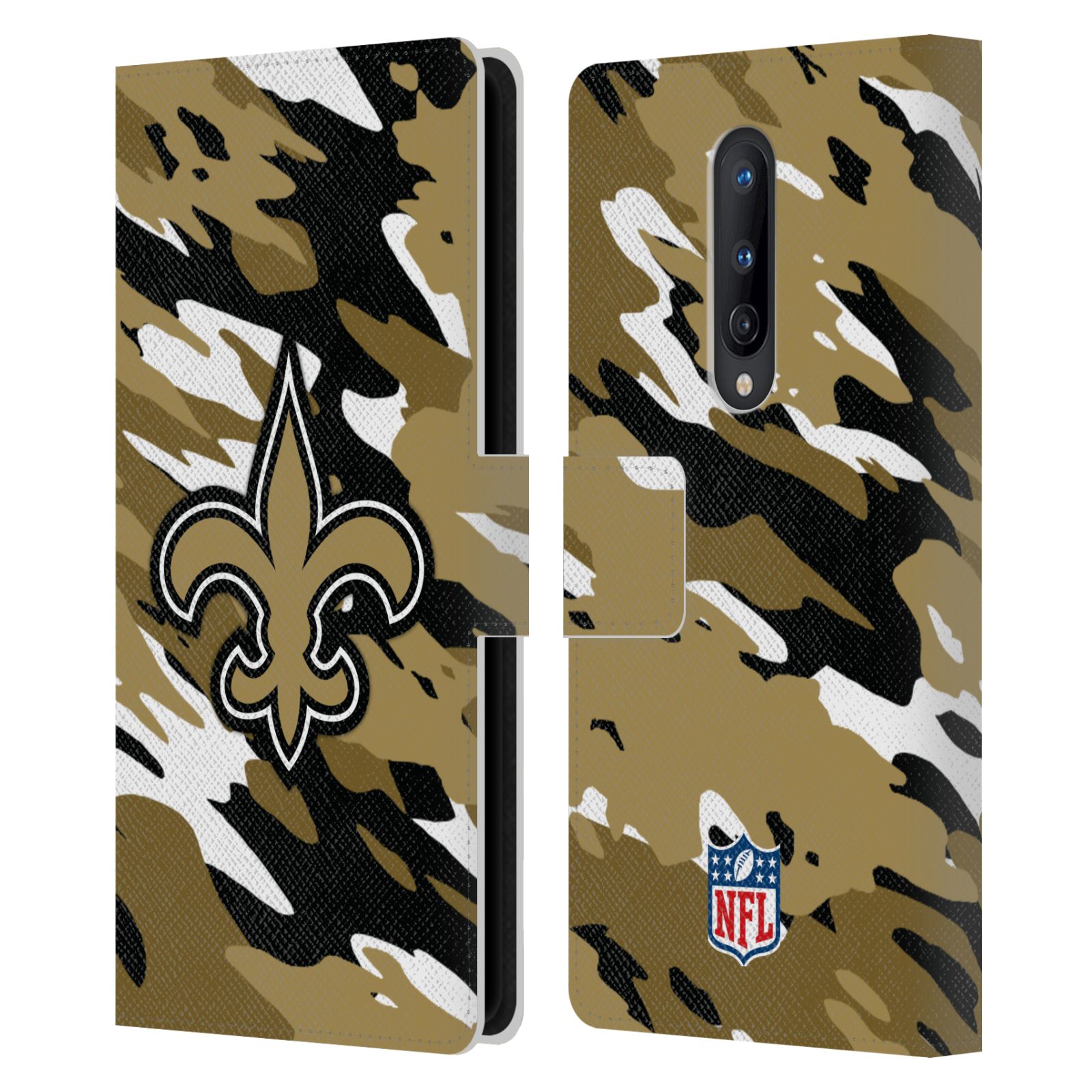 OFFICIAL NFL NEW ORLEANS SAINTS LOGO LEATHER BOOK WALLET CASE FOR ONEPLUS PHONES - Picture 8 of 13