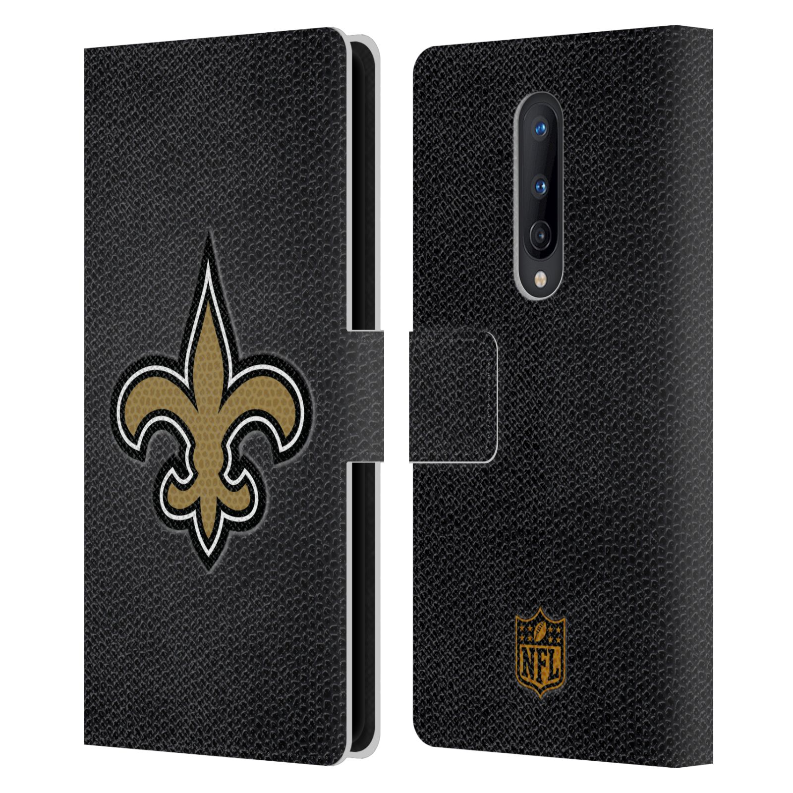 OFFICIAL NFL NEW ORLEANS SAINTS LOGO LEATHER BOOK WALLET CASE FOR ONEPLUS PHONES - Picture 10 of 13