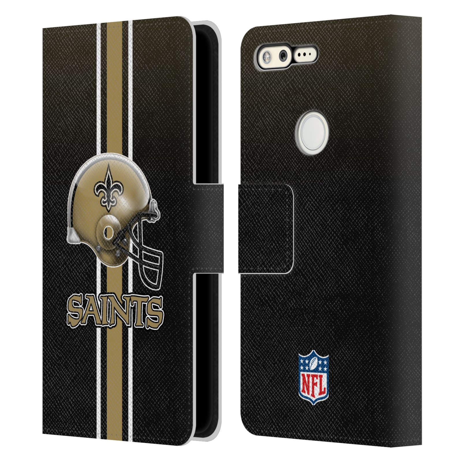 OFFICIAL NFL NEW ORLEANS SAINTS LOGO LEATHER BOOK CASE FOR GOOGLE PHONES - 第 11/13 張圖片