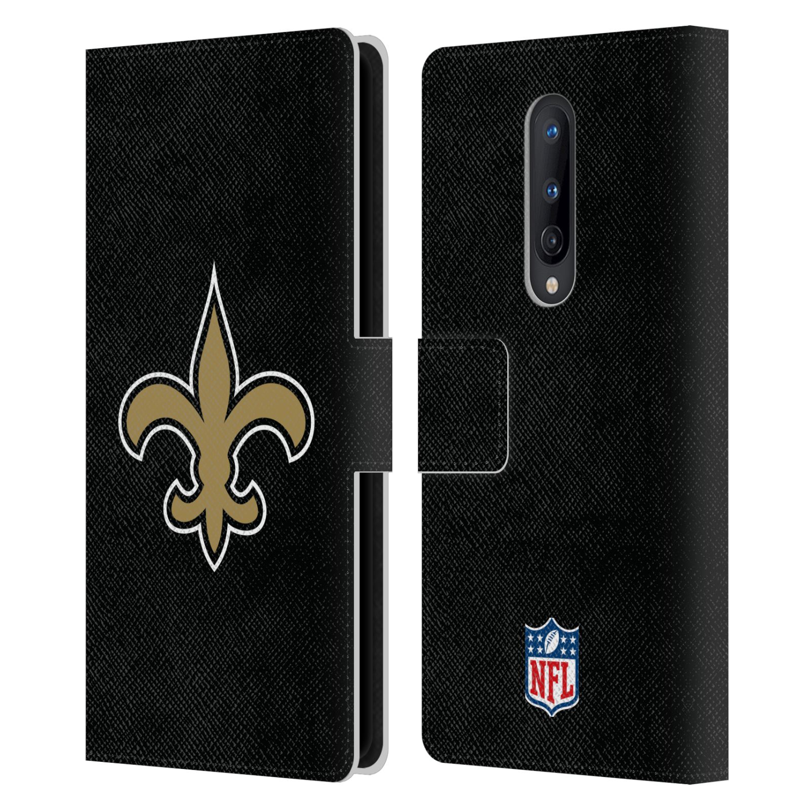 OFFICIAL NFL NEW ORLEANS SAINTS LOGO LEATHER BOOK WALLET CASE FOR ONEPLUS PHONES - Picture 12 of 13