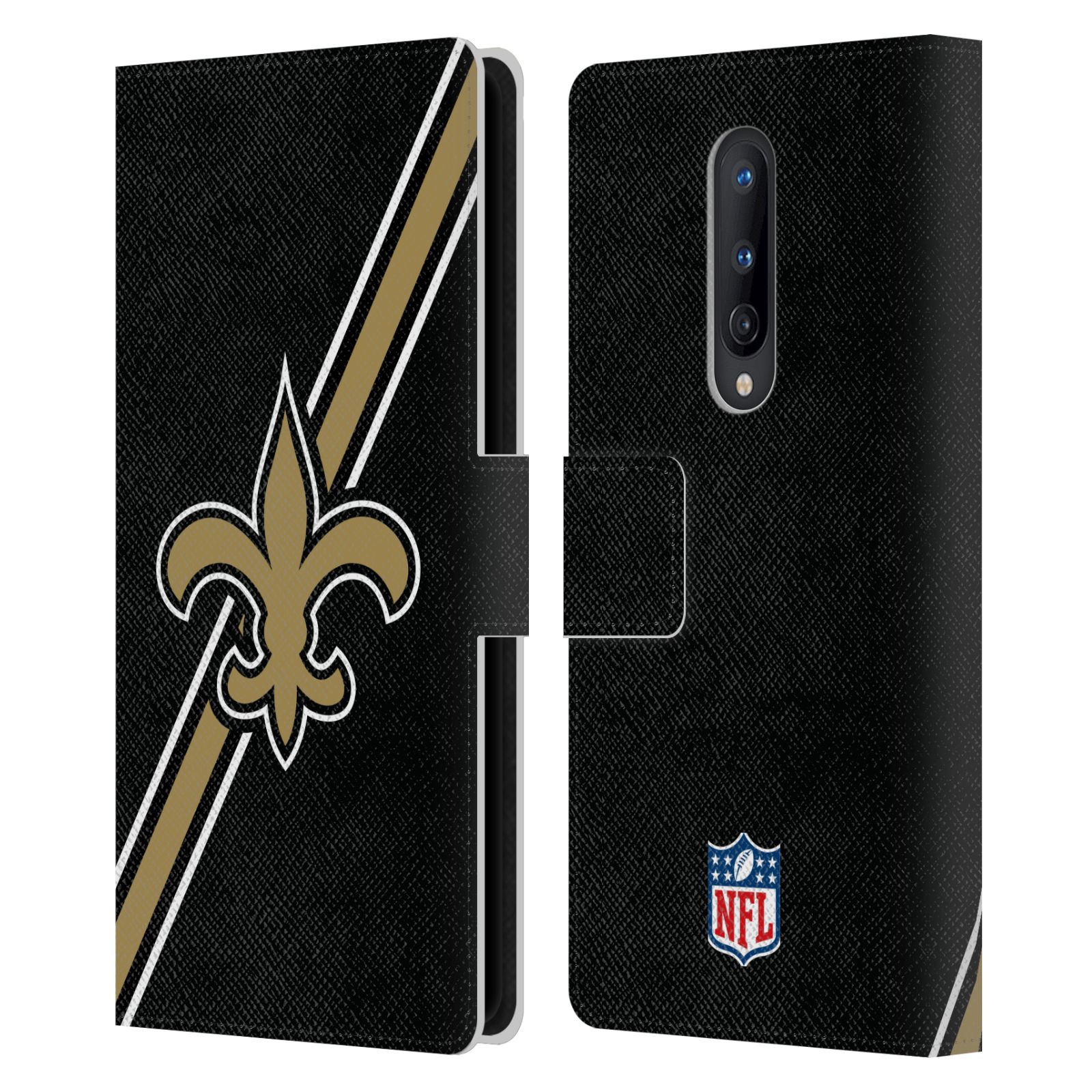 OFFICIAL NFL NEW ORLEANS SAINTS LOGO LEATHER BOOK WALLET CASE FOR ONEPLUS PHONES - Picture 13 of 13