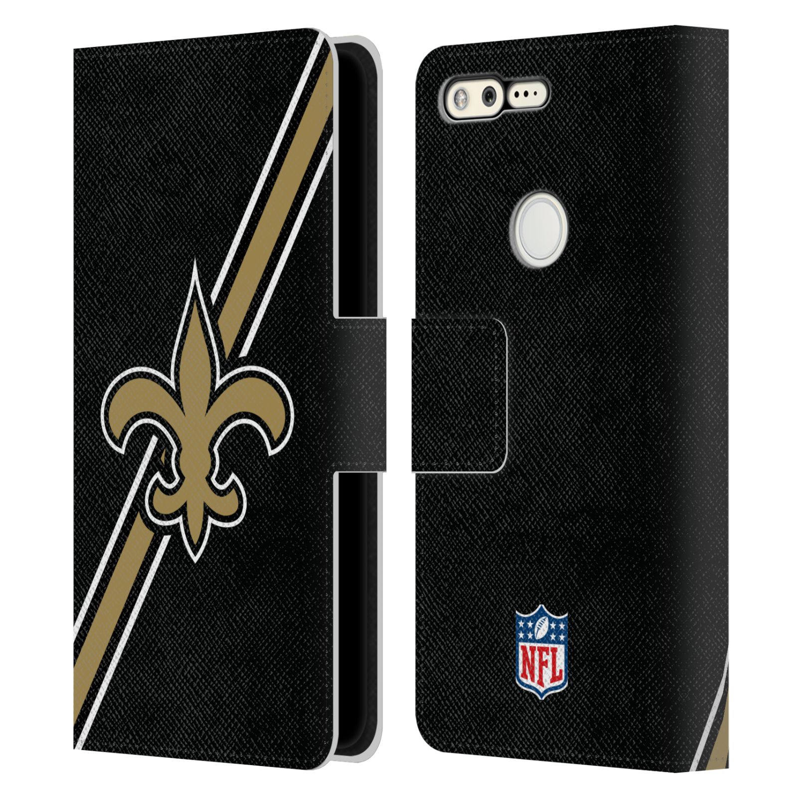 OFFICIAL NFL NEW ORLEANS SAINTS LOGO LEATHER BOOK CASE FOR GOOGLE PHONES - 第 13/13 張圖片
