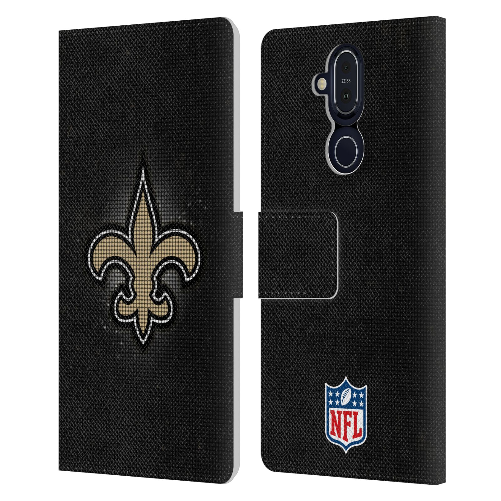 OFFICIAL NFL NEW ORLEANS SAINTS ARTWORK LEATHER BOOK CASE FOR MICROSOFT PHONES - Picture 7 of 10