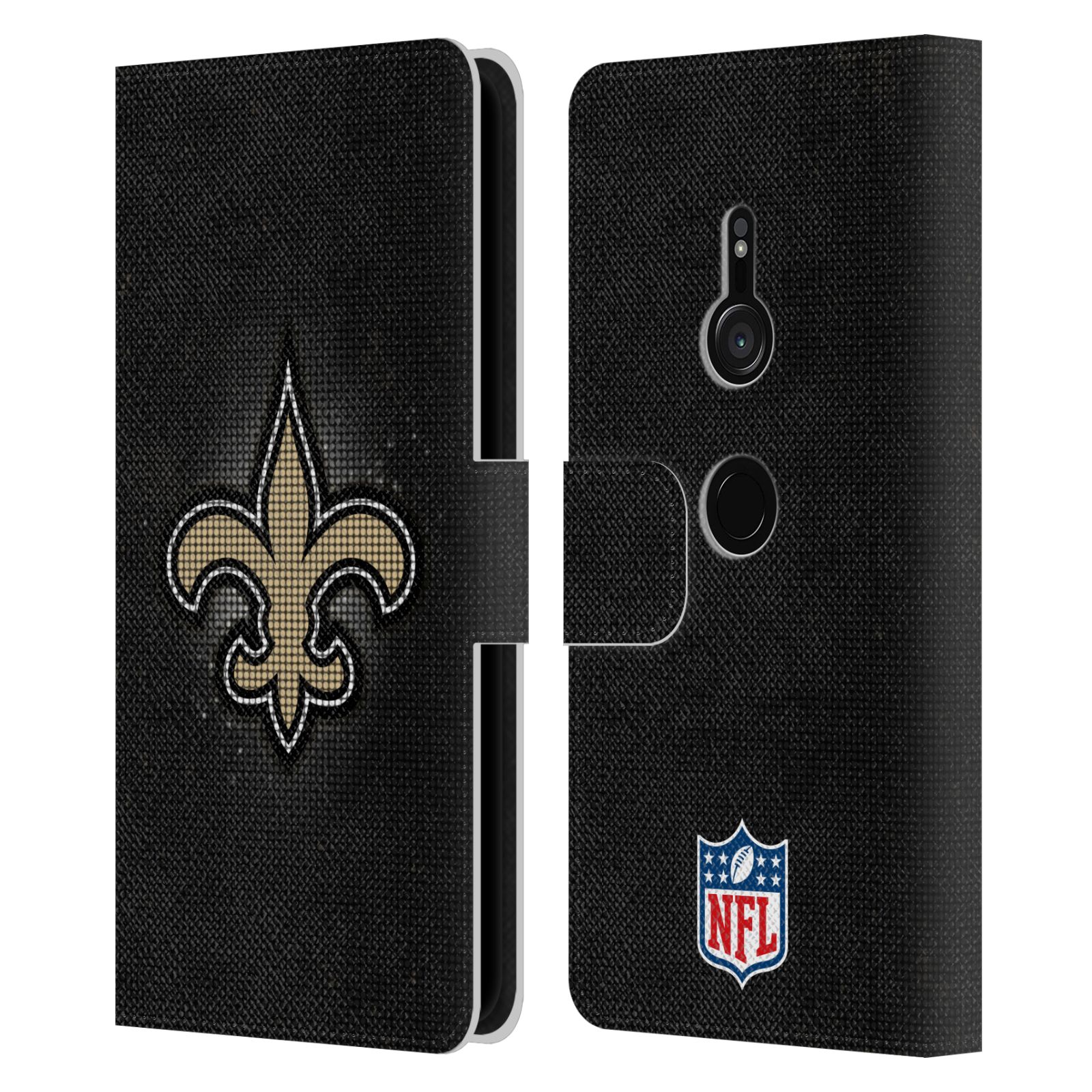 OFFICIAL NFL NEW ORLEANS SAINTS ARTWORK LEATHER BOOK CASE FOR SONY PHONES 1 - Picture 7 of 10