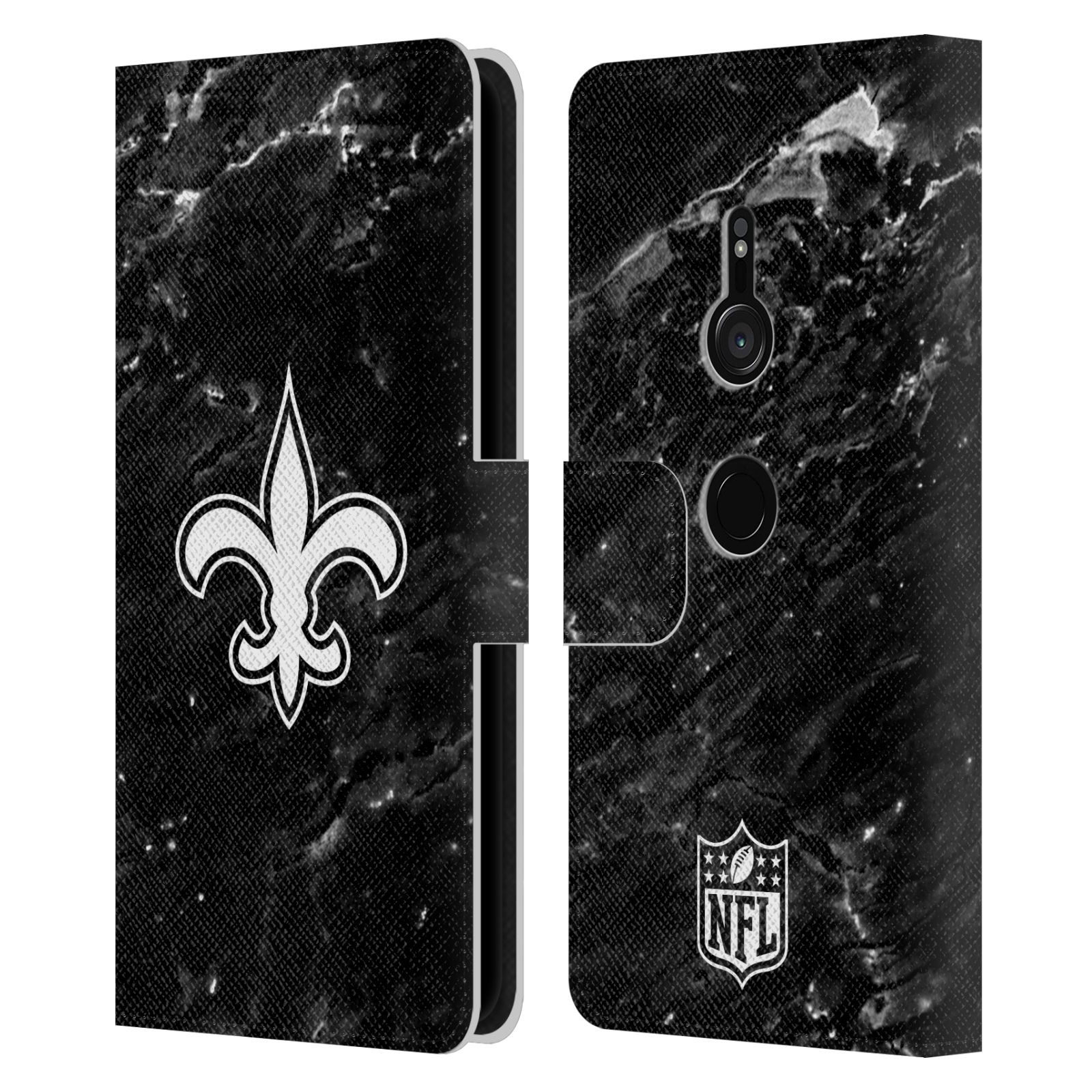 OFFICIAL NFL NEW ORLEANS SAINTS ARTWORK LEATHER BOOK CASE FOR SONY PHONES 1 - Picture 8 of 10