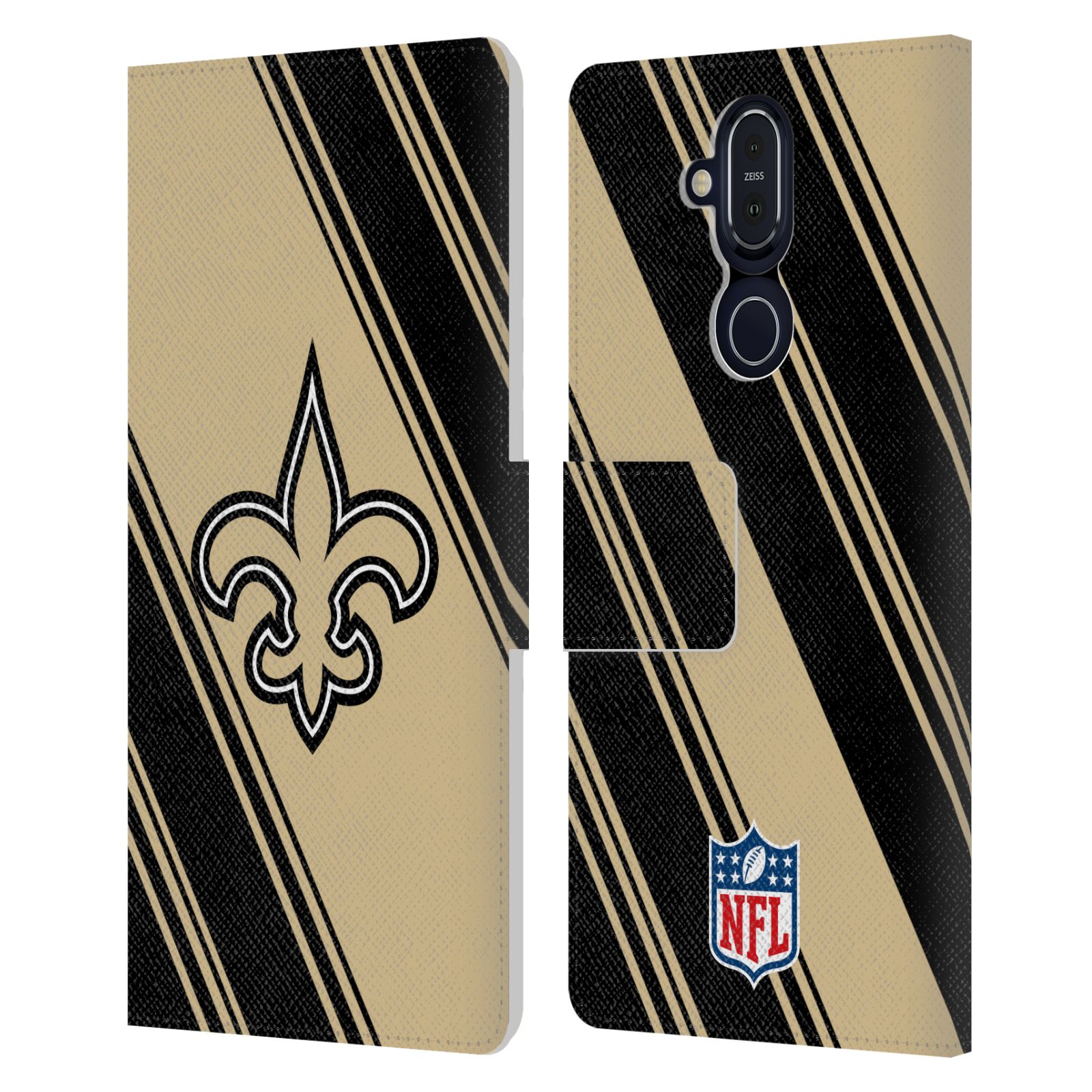 OFFICIAL NFL NEW ORLEANS SAINTS ARTWORK LEATHER BOOK CASE FOR MICROSOFT PHONES - Picture 10 of 10