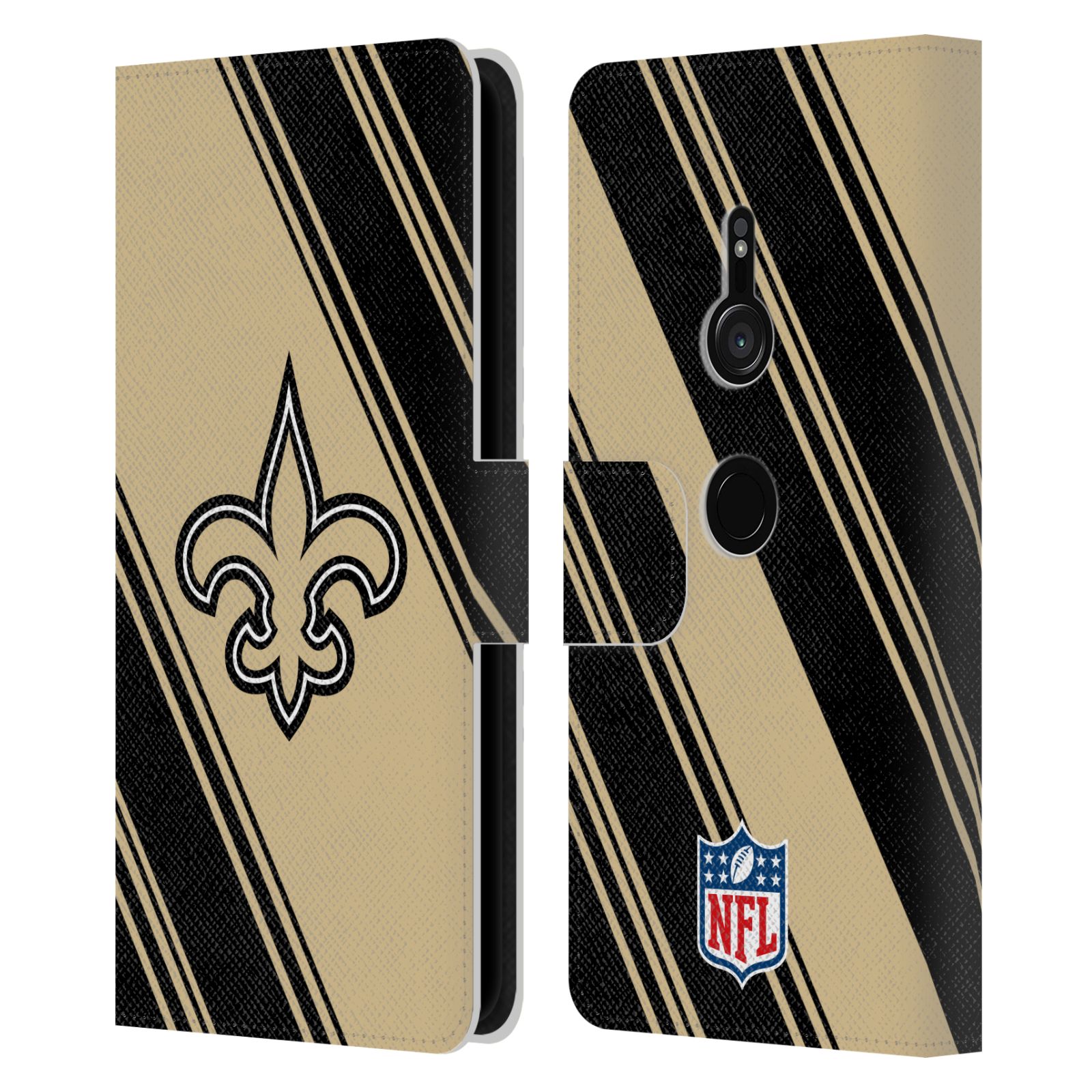 OFFICIAL NFL NEW ORLEANS SAINTS ARTWORK LEATHER BOOK CASE FOR SONY PHONES 1 - Picture 10 of 10