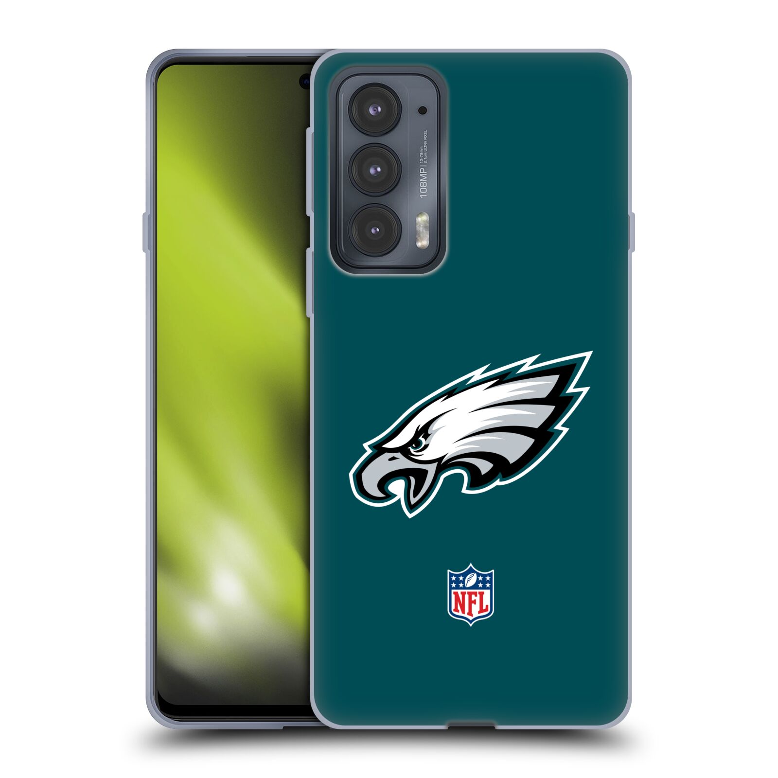 In this photo illustration, the Philadelphia Eagles logo is displayed on a  smartphone screen. It is a professional American football franchise. The  Eagles compete in the National Football League Stock Photo 