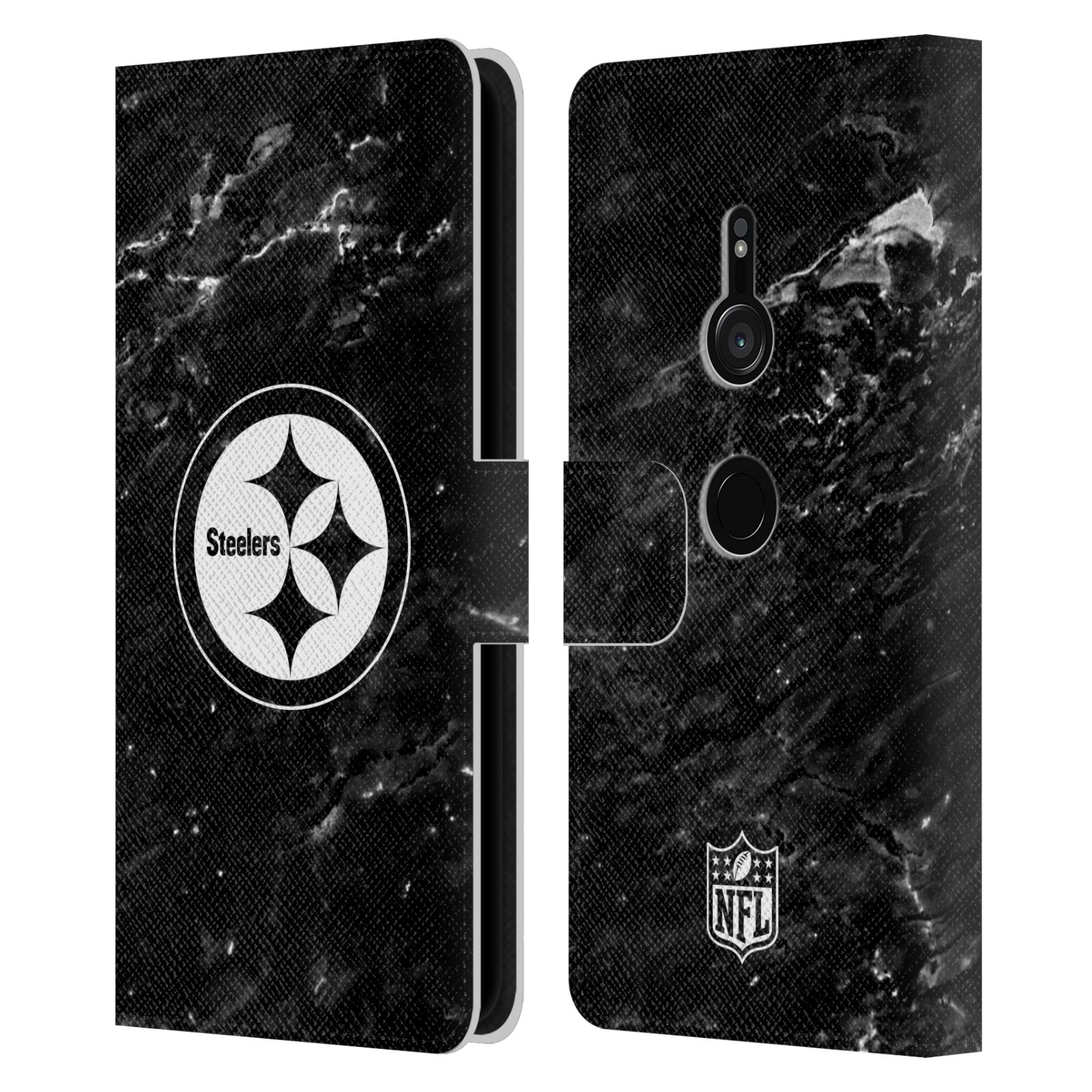 OFFICIAL NFL PITTSBURGH STEELERS ARTWORK LEATHER BOOK CASE FOR SONY PHONES 1 - Picture 8 of 10