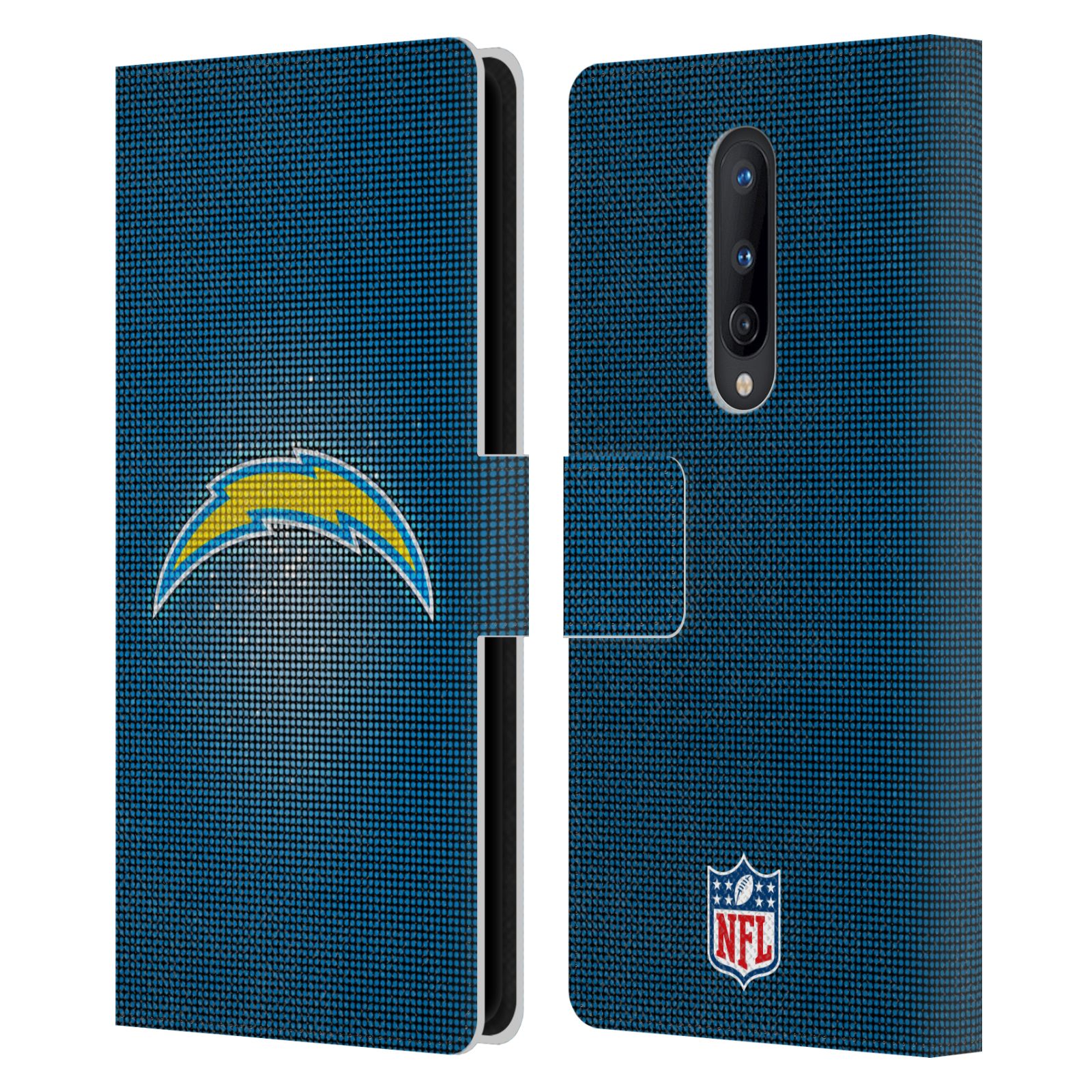 NFL LOS ANGELES CHARGERS ARTWORK LEATHER BOOK CASE FOR BLACKBERRY ONEPLUS - Picture 7 of 10