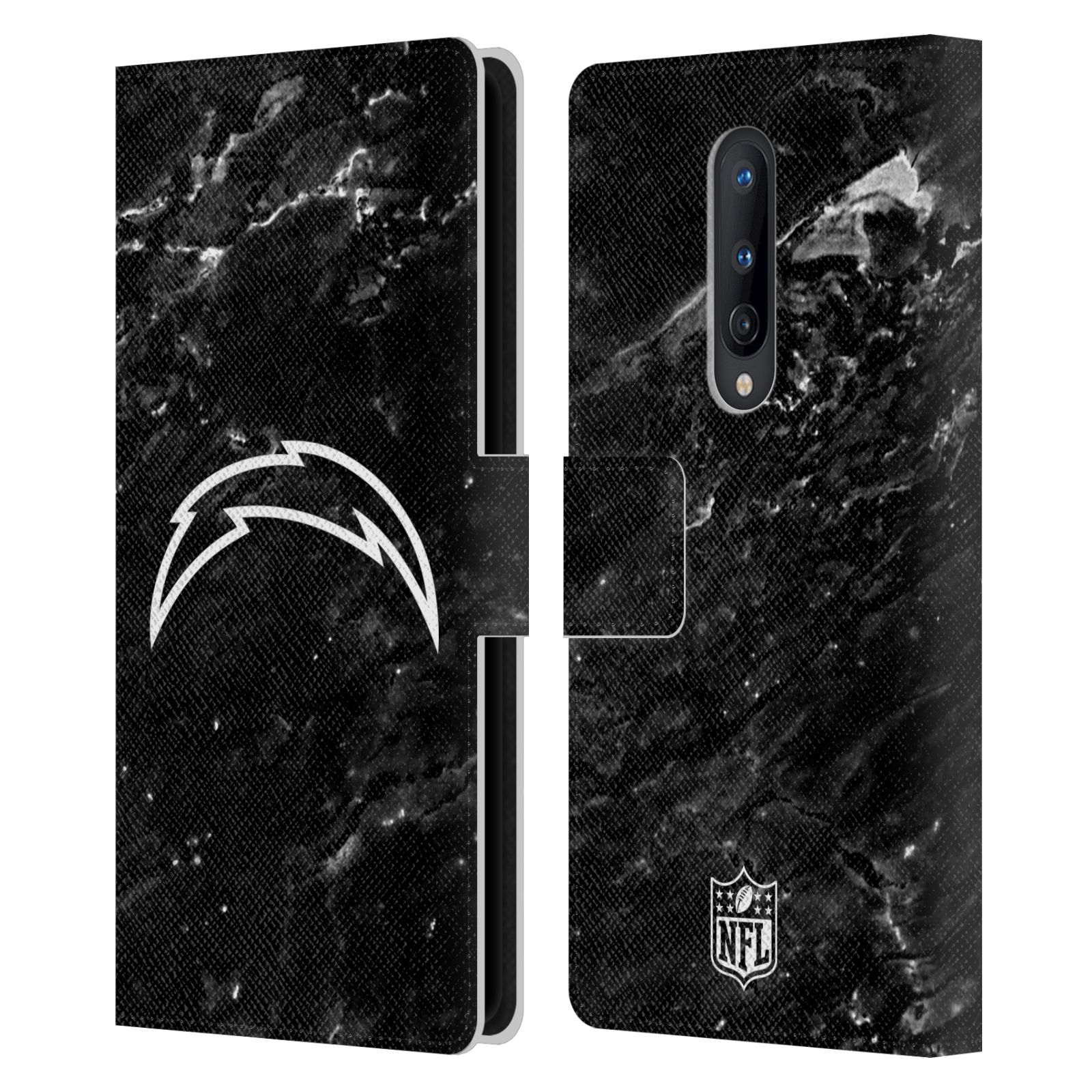 NFL LOS ANGELES CHARGERS ARTWORK LEATHER BOOK CASE FOR BLACKBERRY ONEPLUS - Picture 8 of 10