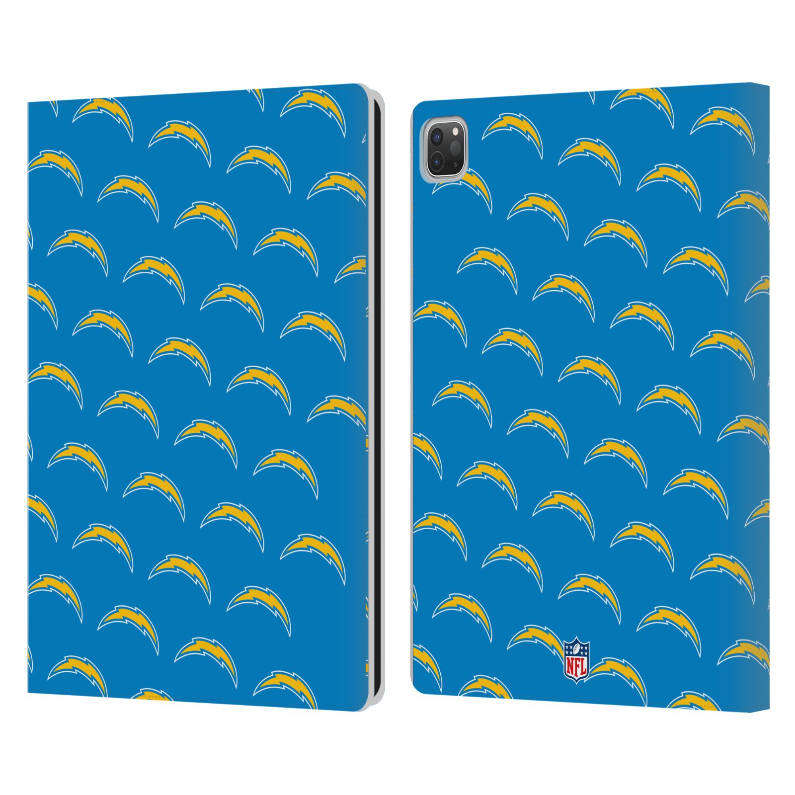 OFFICIAL NFL LOS ANGELES CHARGERS ARTWORK LEATHER BOOK CASE FOR APPLE iPAD - Picture 9 of 10