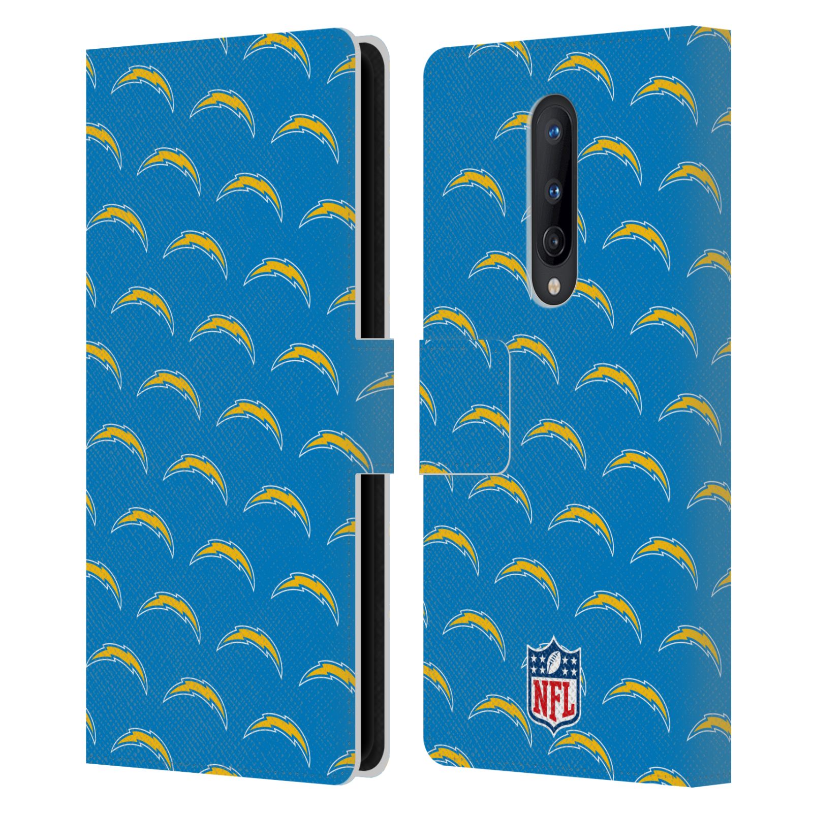NFL LOS ANGELES CHARGERS ARTWORK LEATHER BOOK CASE FOR BLACKBERRY ONEPLUS - Picture 9 of 10