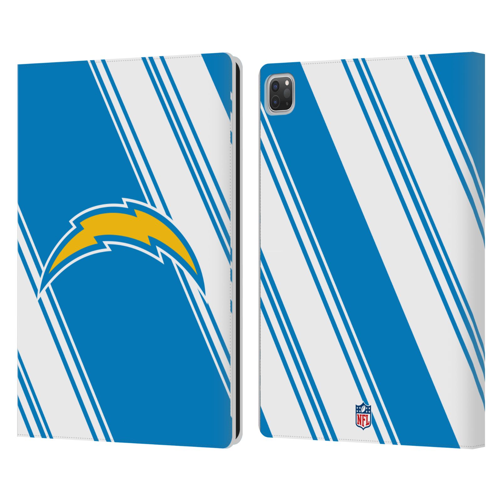 OFFICIAL NFL LOS ANGELES CHARGERS ARTWORK LEATHER BOOK CASE FOR APPLE iPAD - Picture 10 of 10