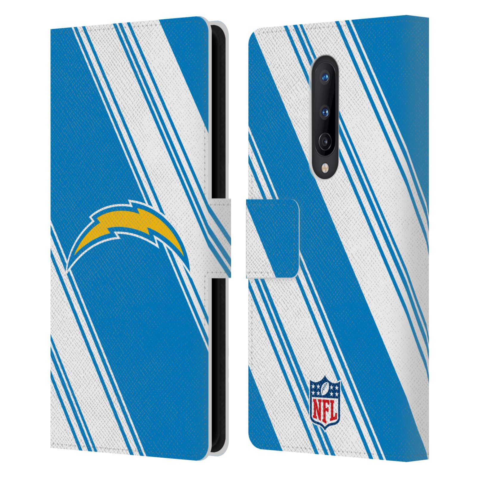NFL LOS ANGELES CHARGERS ARTWORK LEATHER BOOK CASE FOR BLACKBERRY ONEPLUS - Picture 10 of 10