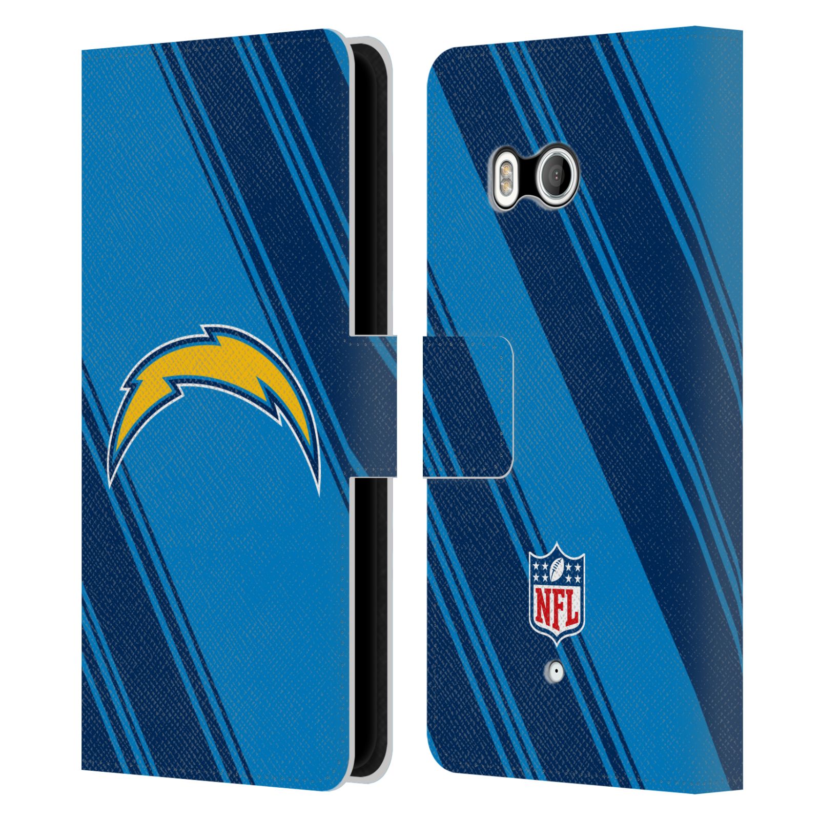 OFFICIAL NFL LOS ANGELES CHARGERS ARTWORK LEATHER BOOK CASE FOR HTC PHONES 1 - Picture 7 of 7