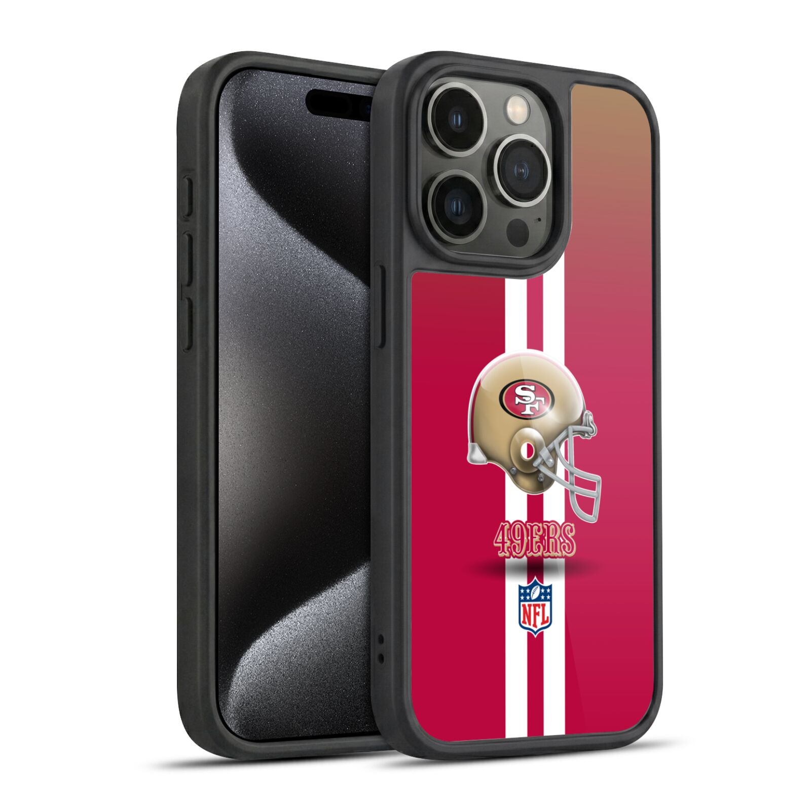 OFFICIAL NFL SAN FRANCISCO 49ERS LOGO GEL ARMOR CASE FOR APPLE iPHONE PHONES