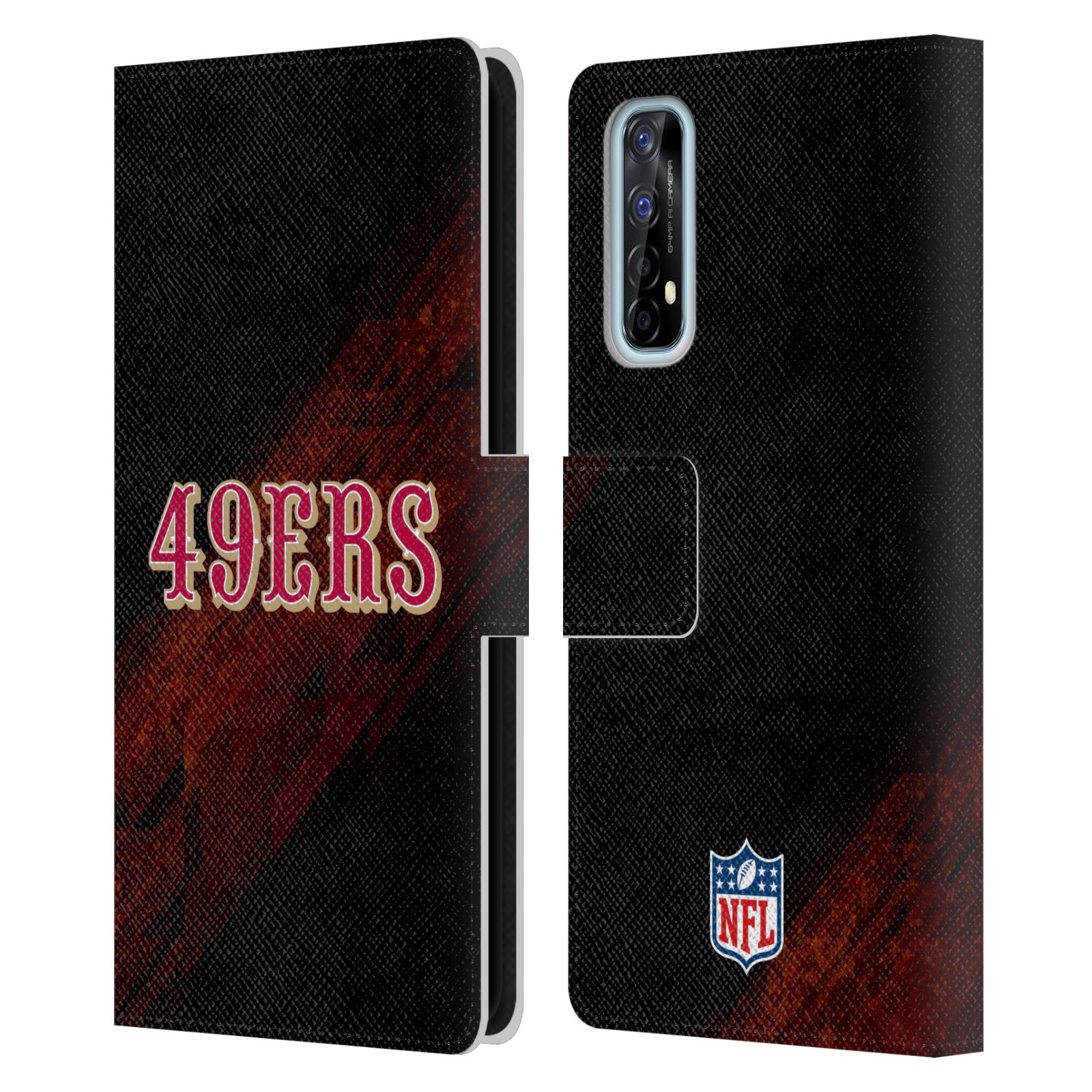 OFFICIAL NFL SAN FRANCISCO 49ERS LOGO LEATHER BOOK WALLET CASE FOR REALME PHONES - Picture 7 of 13
