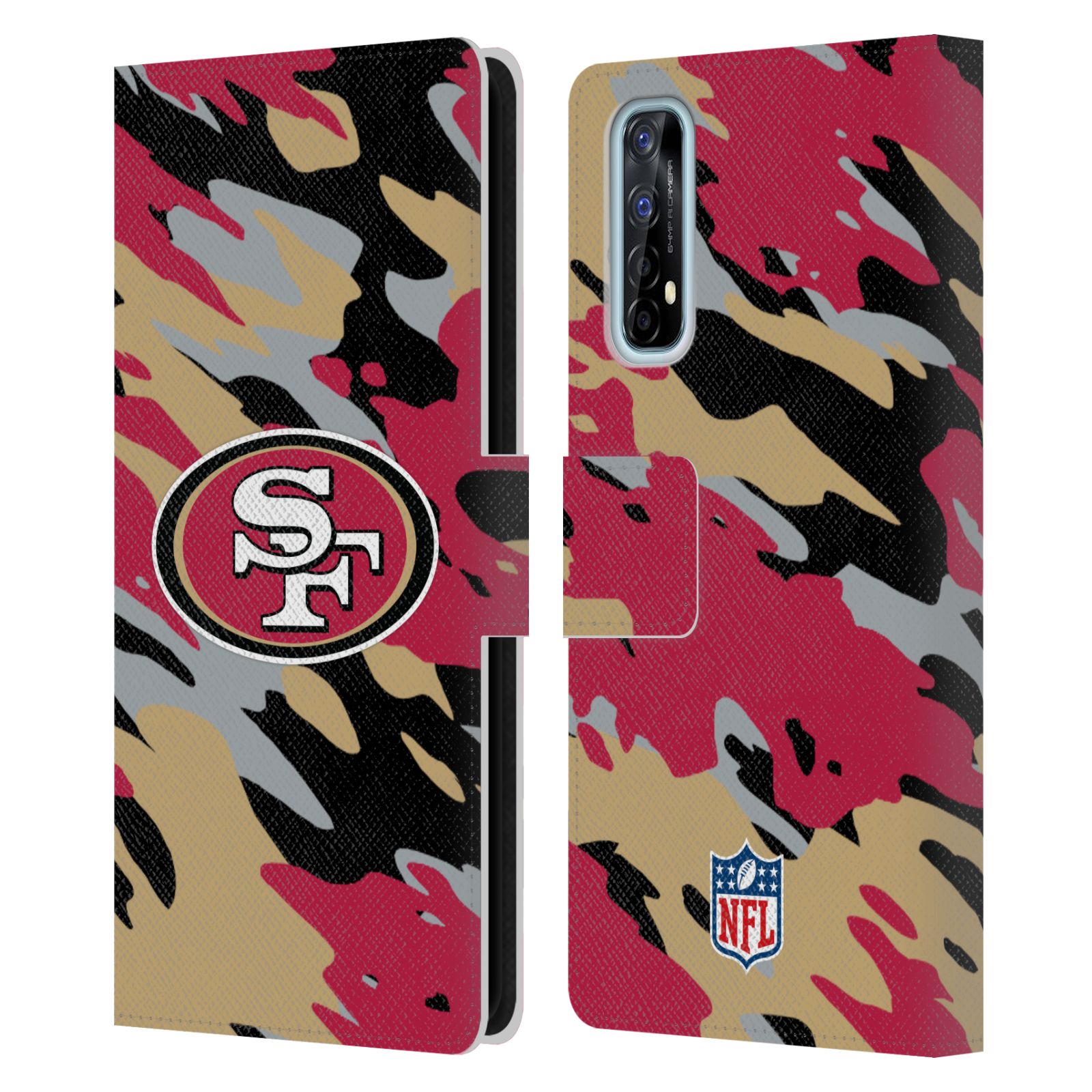 OFFICIAL NFL SAN FRANCISCO 49ERS LOGO LEATHER BOOK WALLET CASE FOR REALME PHONES - Picture 8 of 13