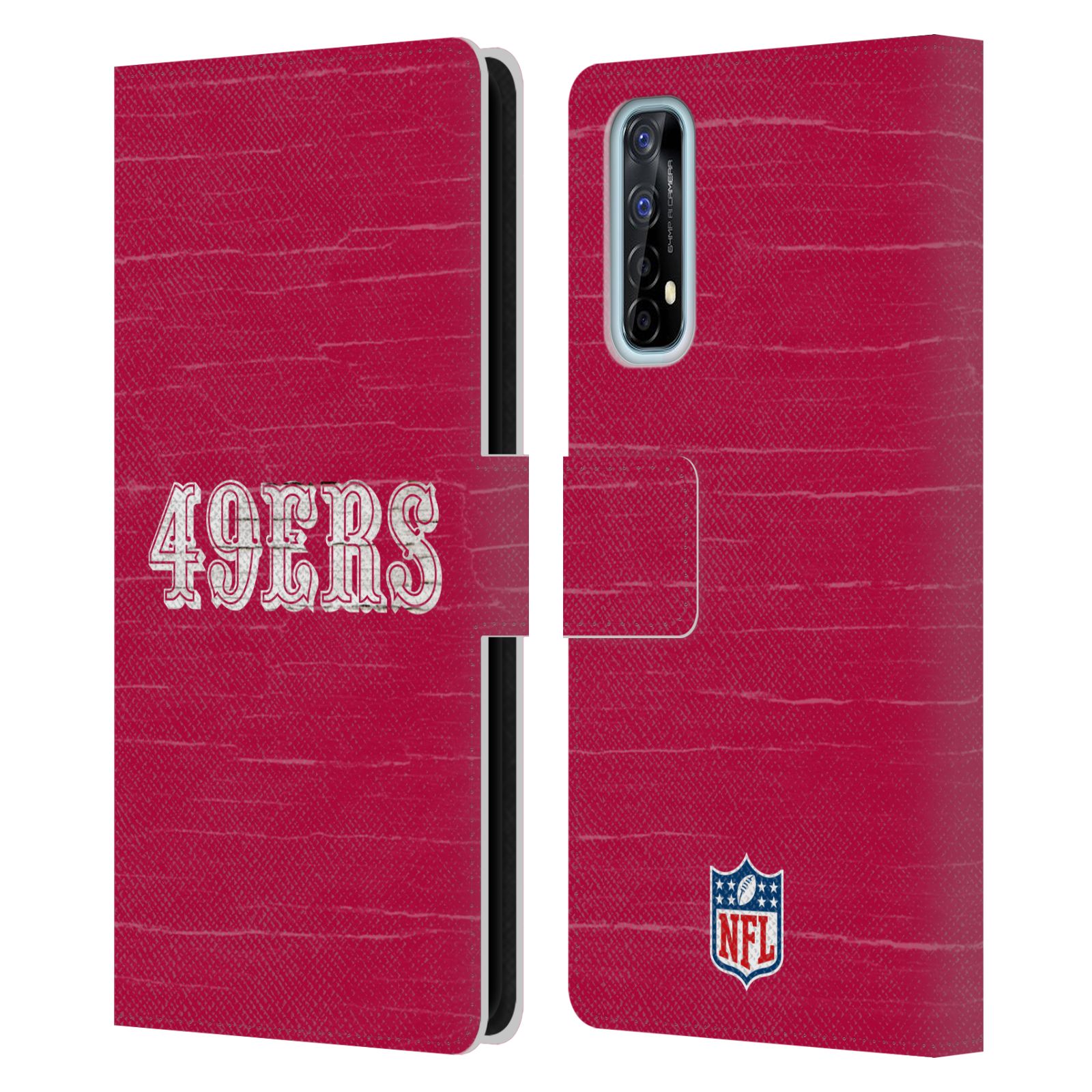 OFFICIAL NFL SAN FRANCISCO 49ERS LOGO LEATHER BOOK WALLET CASE FOR REALME PHONES - Picture 9 of 13