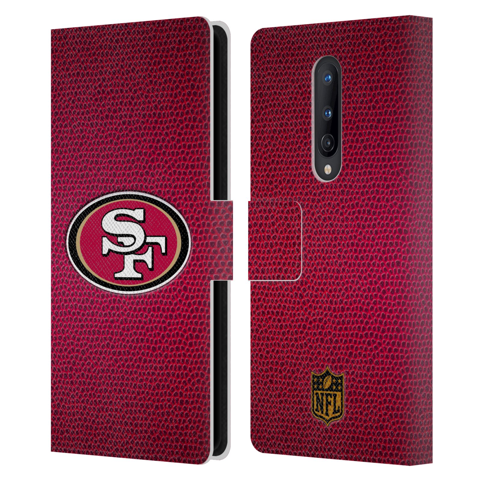 OFFICIAL NFL SAN FRANCISCO 49ERS LOGO LEATHER BOOK CASE FOR ONEPLUS PHONES - Picture 10 of 13