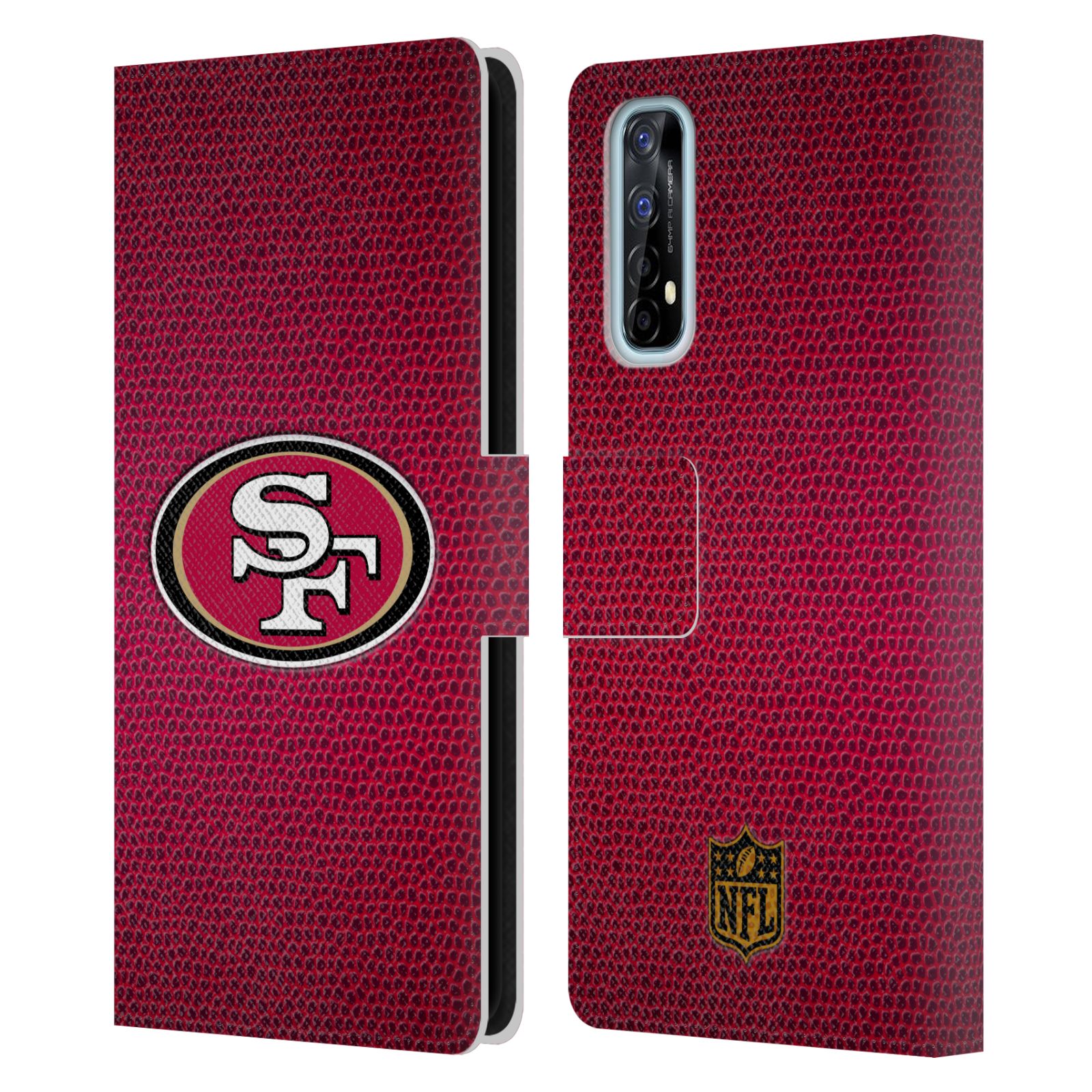 OFFICIAL NFL SAN FRANCISCO 49ERS LOGO LEATHER BOOK WALLET CASE FOR REALME PHONES - Picture 10 of 13
