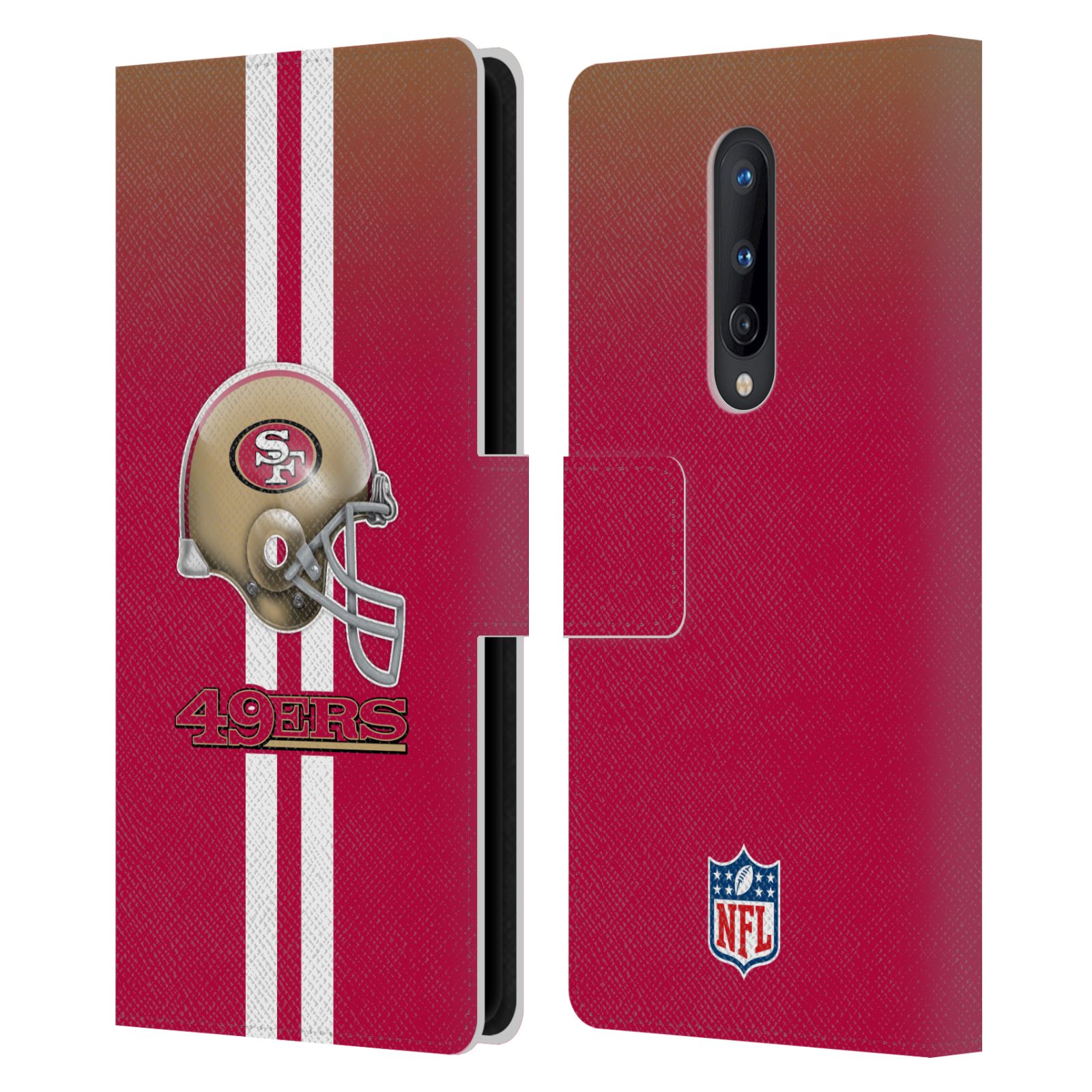 OFFICIAL NFL SAN FRANCISCO 49ERS LOGO LEATHER BOOK CASE FOR ONEPLUS PHONES - Picture 11 of 13