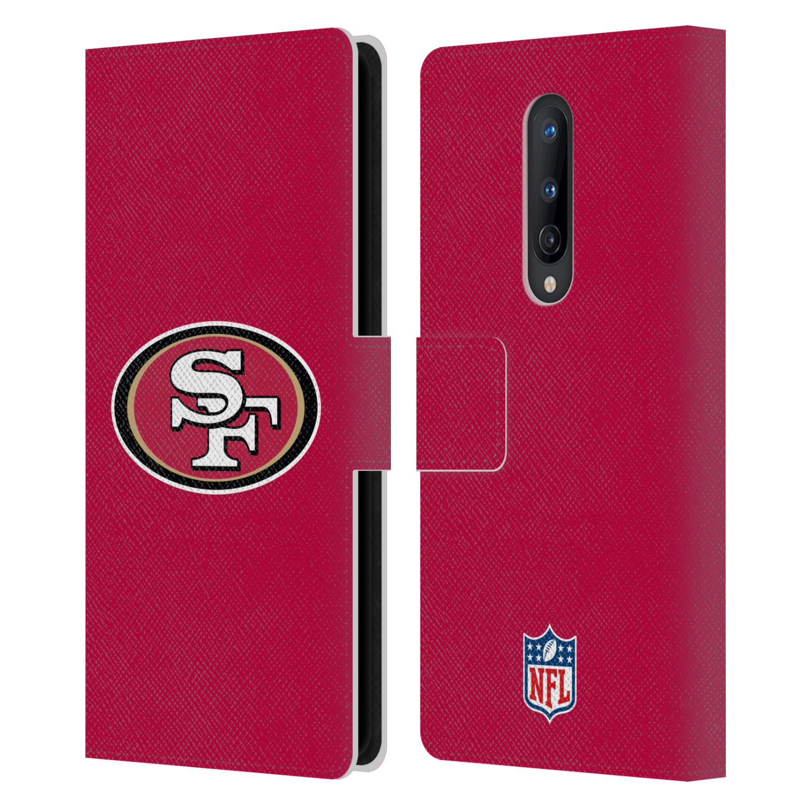 OFFICIAL NFL SAN FRANCISCO 49ERS LOGO LEATHER BOOK CASE FOR ONEPLUS PHONES - Picture 12 of 13