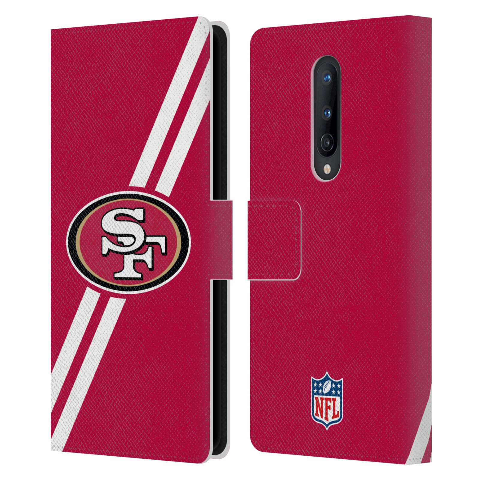 OFFICIAL NFL SAN FRANCISCO 49ERS LOGO LEATHER BOOK CASE FOR ONEPLUS PHONES - Picture 13 of 13