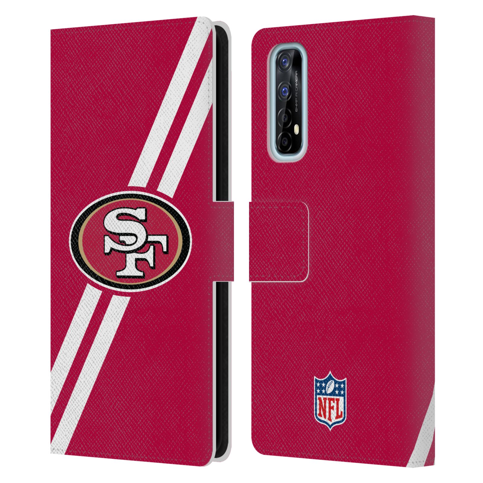 OFFICIAL NFL SAN FRANCISCO 49ERS LOGO LEATHER BOOK WALLET CASE FOR REALME PHONES - Picture 13 of 13