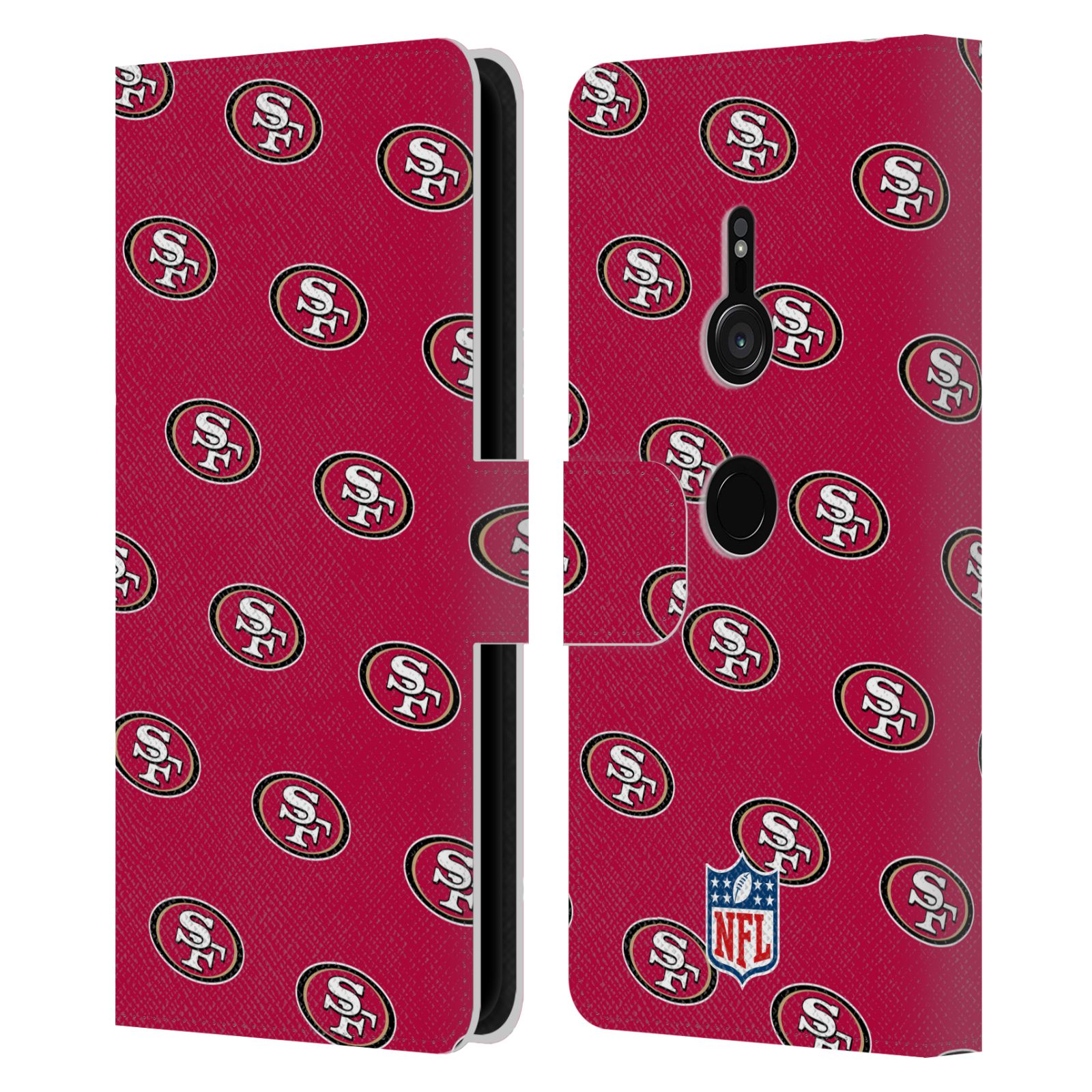 OFFICIAL NFL SAN FRANCISCO 49ERS ARTWORK LEATHER BOOK CASE FOR SONY PHONES 1 - Picture 9 of 10