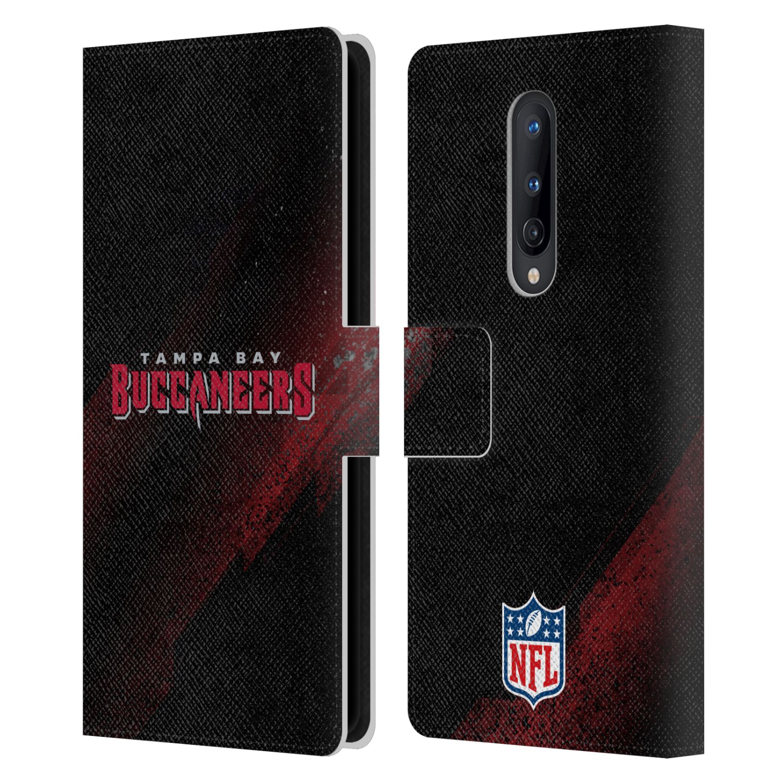 OFFICIAL NFL TAMPA BAY BUCCANEERS LOGO LEATHER BOOK CASE FOR ONEPLUS PHONES - Picture 7 of 13