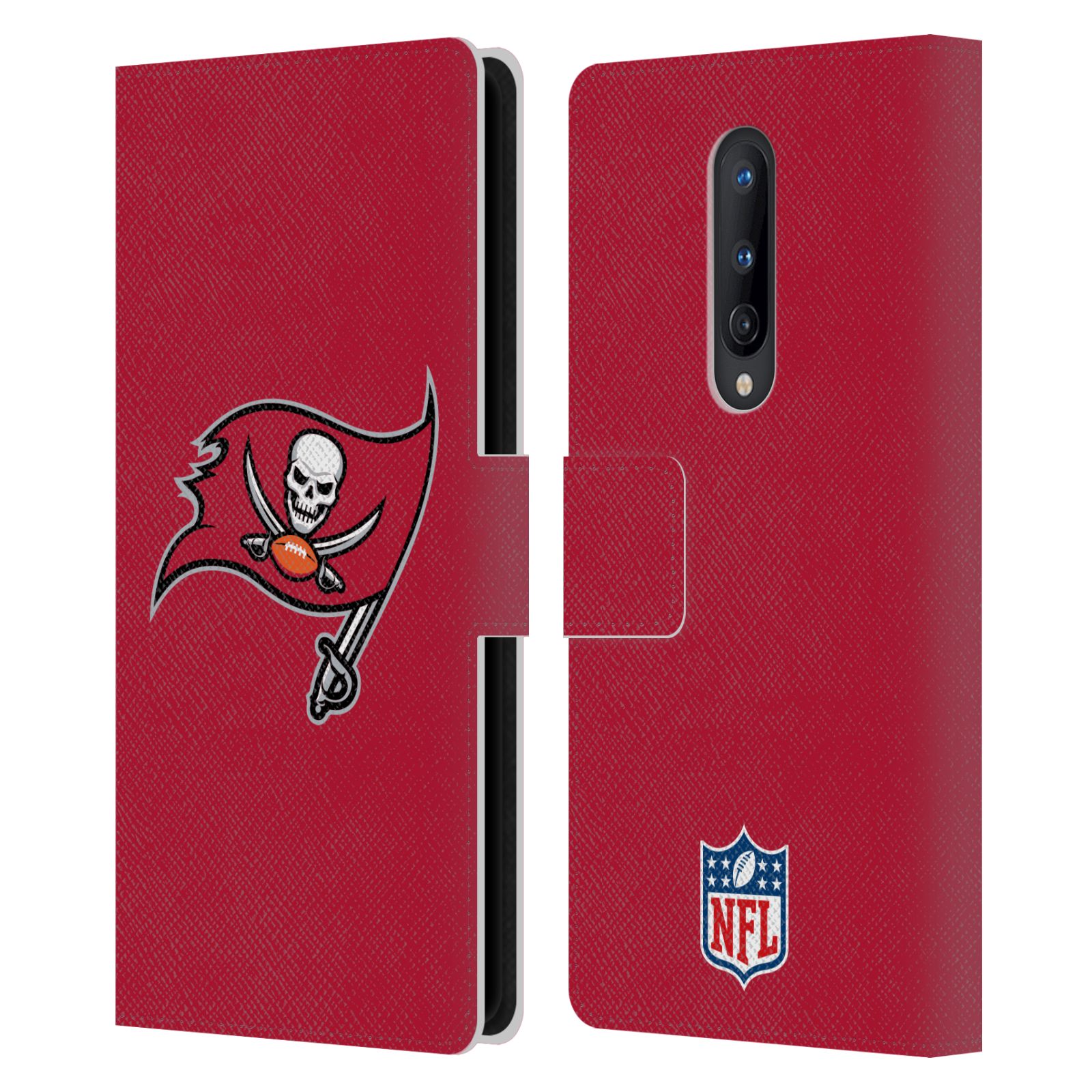OFFICIAL NFL TAMPA BAY BUCCANEERS LOGO LEATHER BOOK CASE FOR ONEPLUS PHONES - Picture 12 of 13