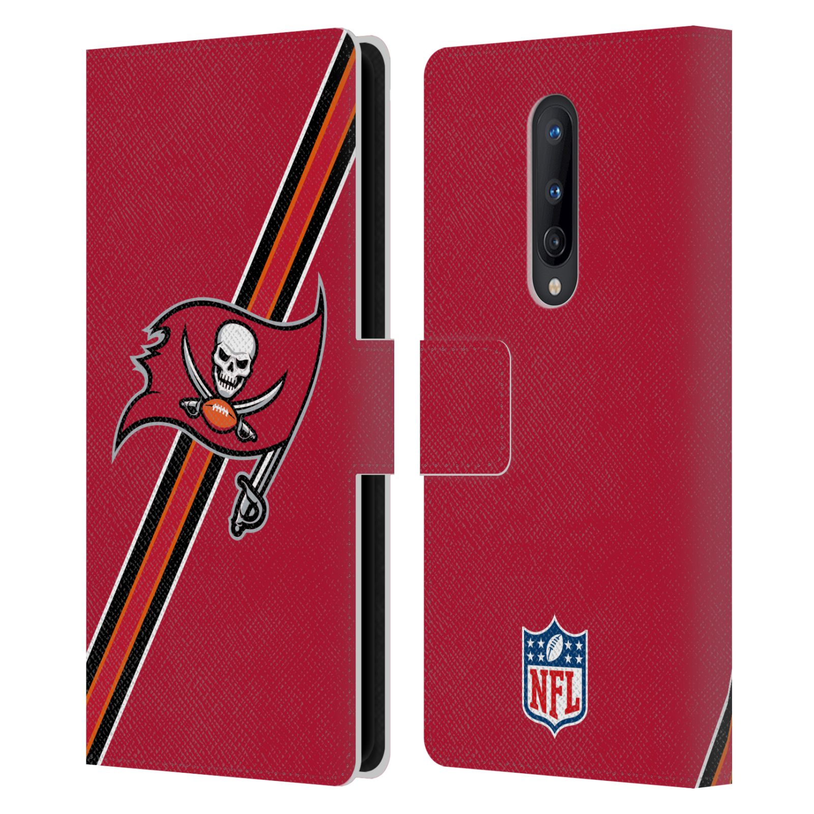 OFFICIAL NFL TAMPA BAY BUCCANEERS LOGO LEATHER BOOK CASE FOR ONEPLUS PHONES - Picture 13 of 13