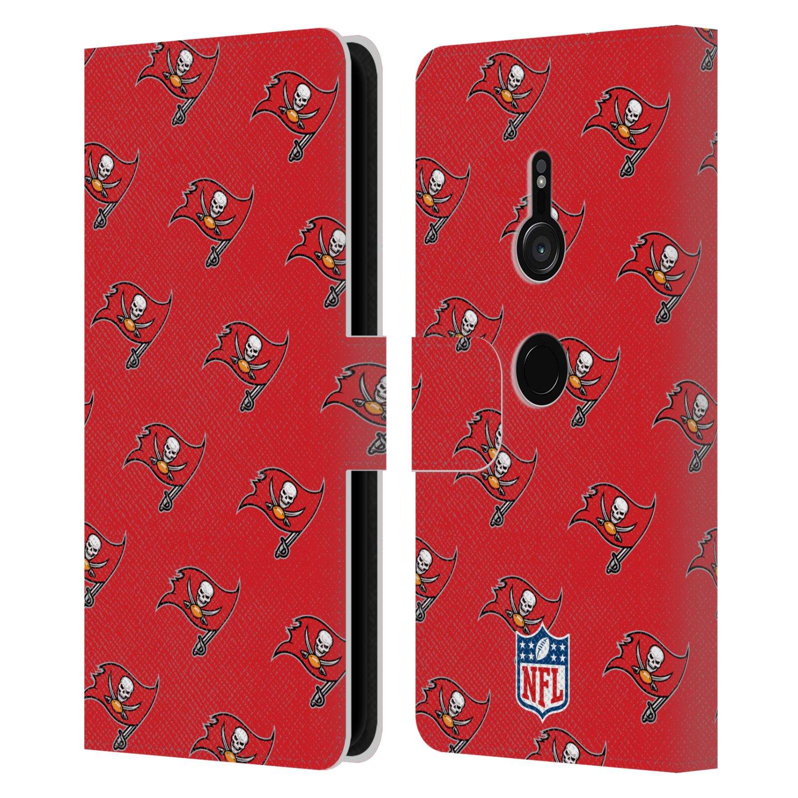 NFL TAMPA BAY BUCCANEERS ARTWORK LEATHER BOOK WALLET CASE FOR SONY PHONES 1 - Picture 9 of 10