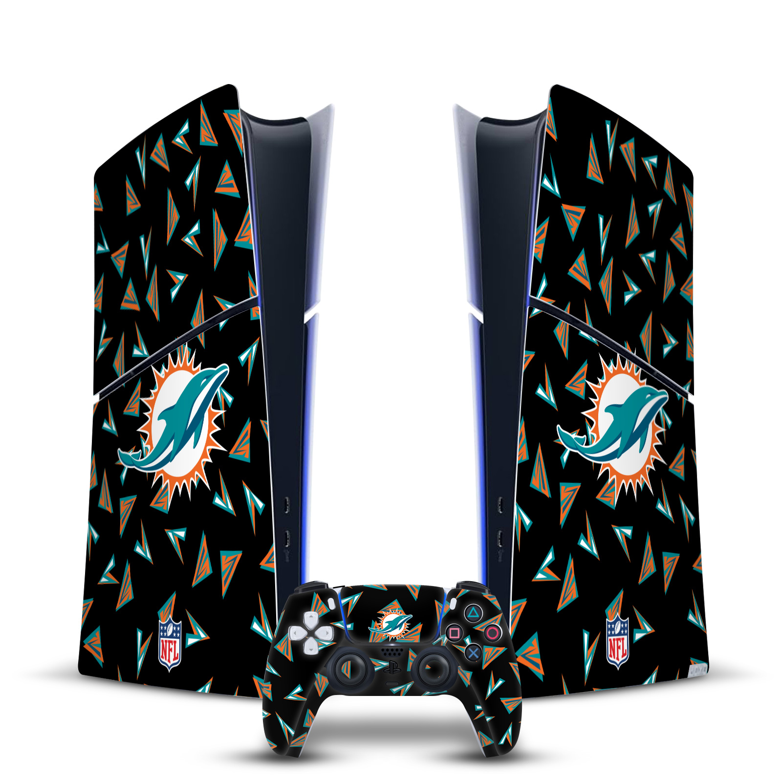 OFFICIAL NFL MIAMI DOLPHINS VINYL SKIN FOR PS5 SLIM DIGITAL CONSOLE & CONTROLLER