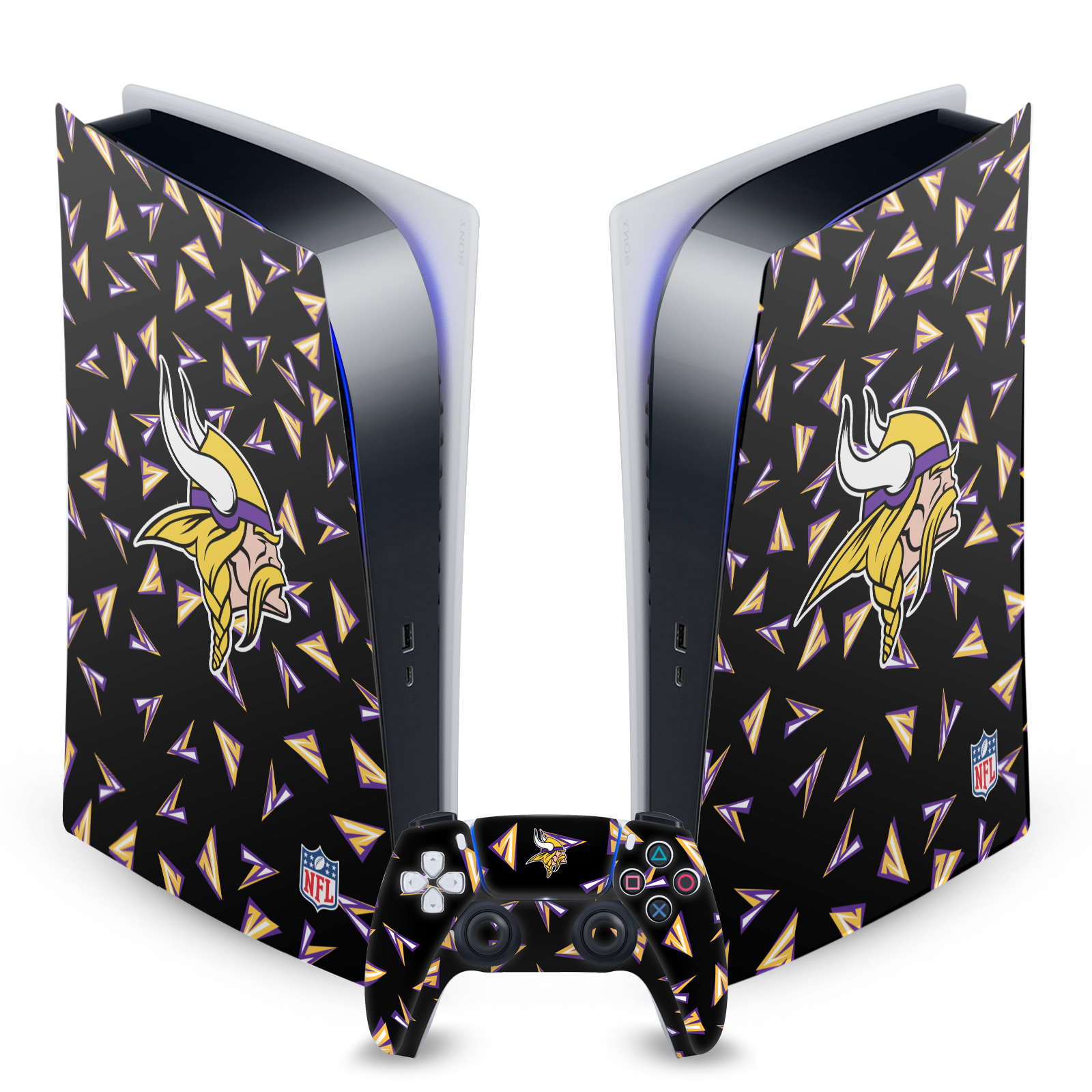 OFFICIAL NFL MINNESOTA VIKINGS VINYL SKIN FOR SONY PS5 DIGITAL EDITION BUNDLE