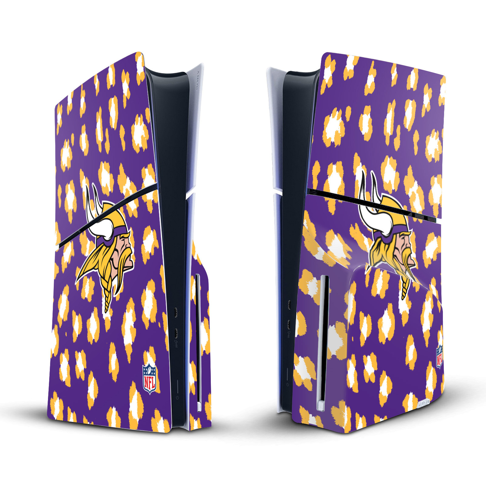 NFL MINNESOTA VIKINGS VINYL SKIN DECAL FOR SONY PS5 SLIM DISC EDITION CONSOLE