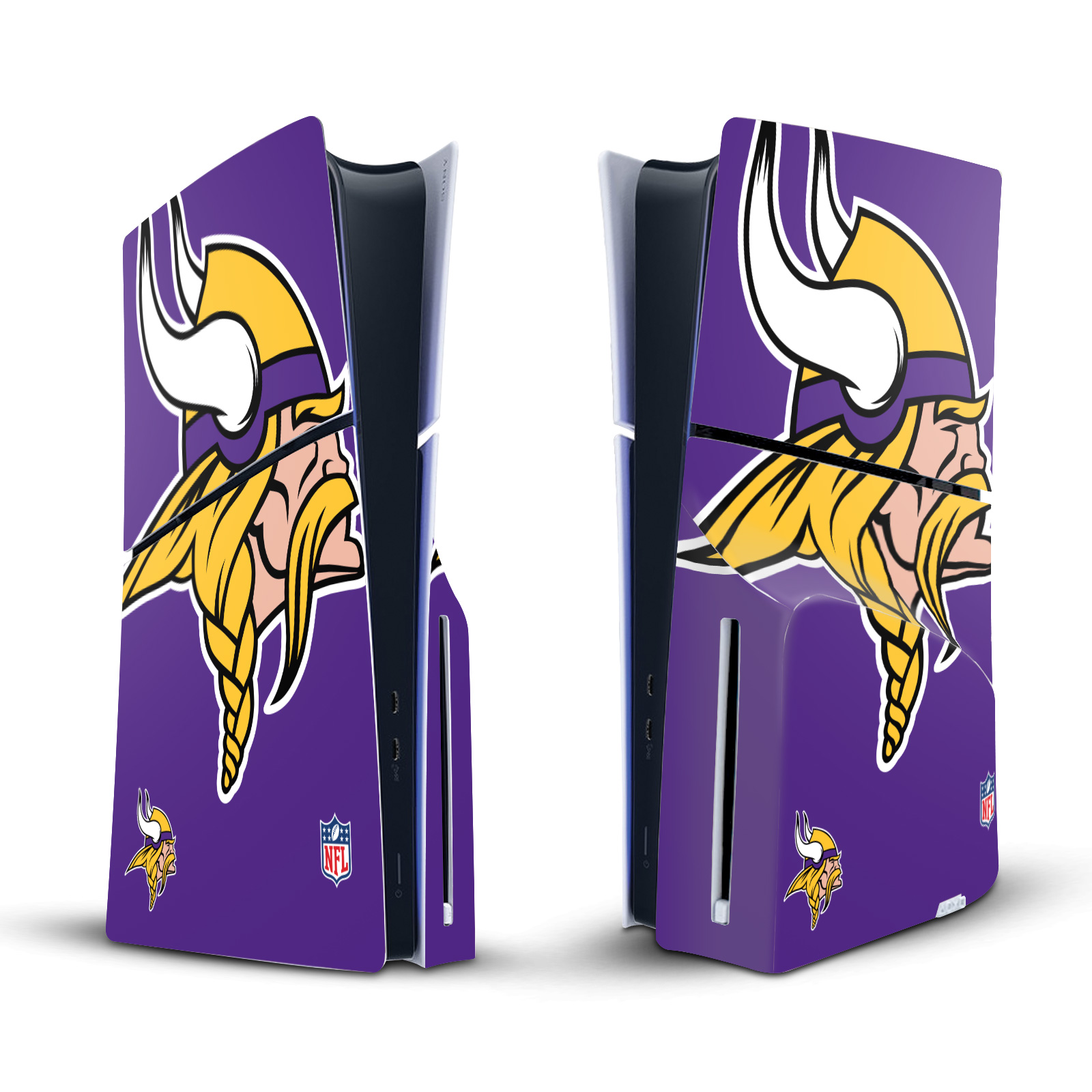 NFL MINNESOTA VIKINGS VINYL SKIN DECAL FOR SONY PS5 SLIM DISC EDITION CONSOLE