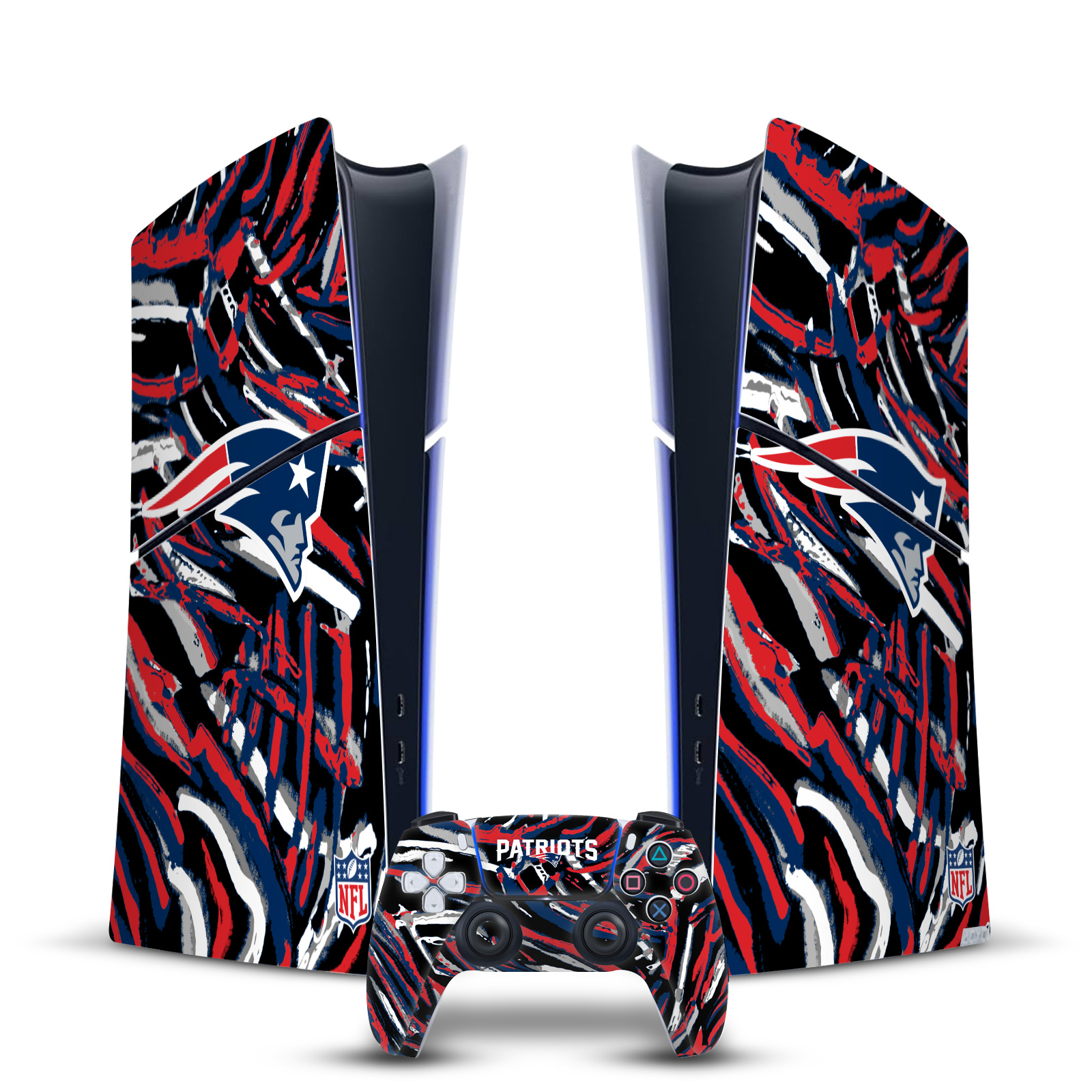 NFL NEW ENGLAND PATRIOTS VINYL SKIN FOR PS5 SLIM DIGITAL CONSOLE & CONTROLLER