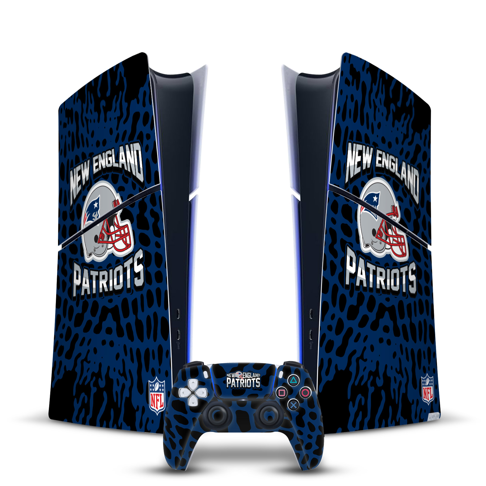 NFL NEW ENGLAND PATRIOTS VINYL SKIN FOR PS5 SLIM DIGITAL CONSOLE & CONTROLLER